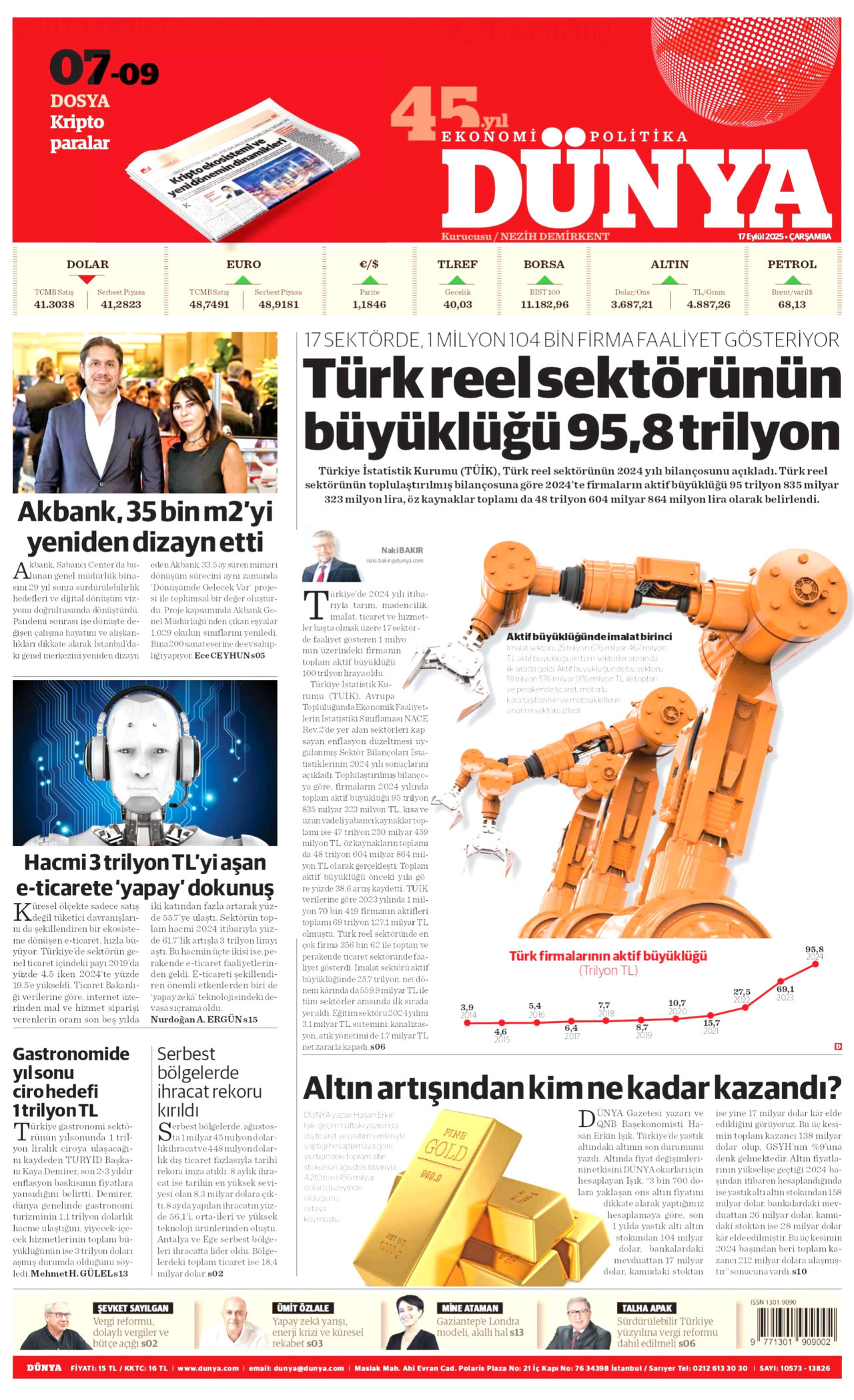 Gazeteler manşetine hangi haberleri taşıdı? İşte 17 Eylül Çarşamba gazete manşetleri