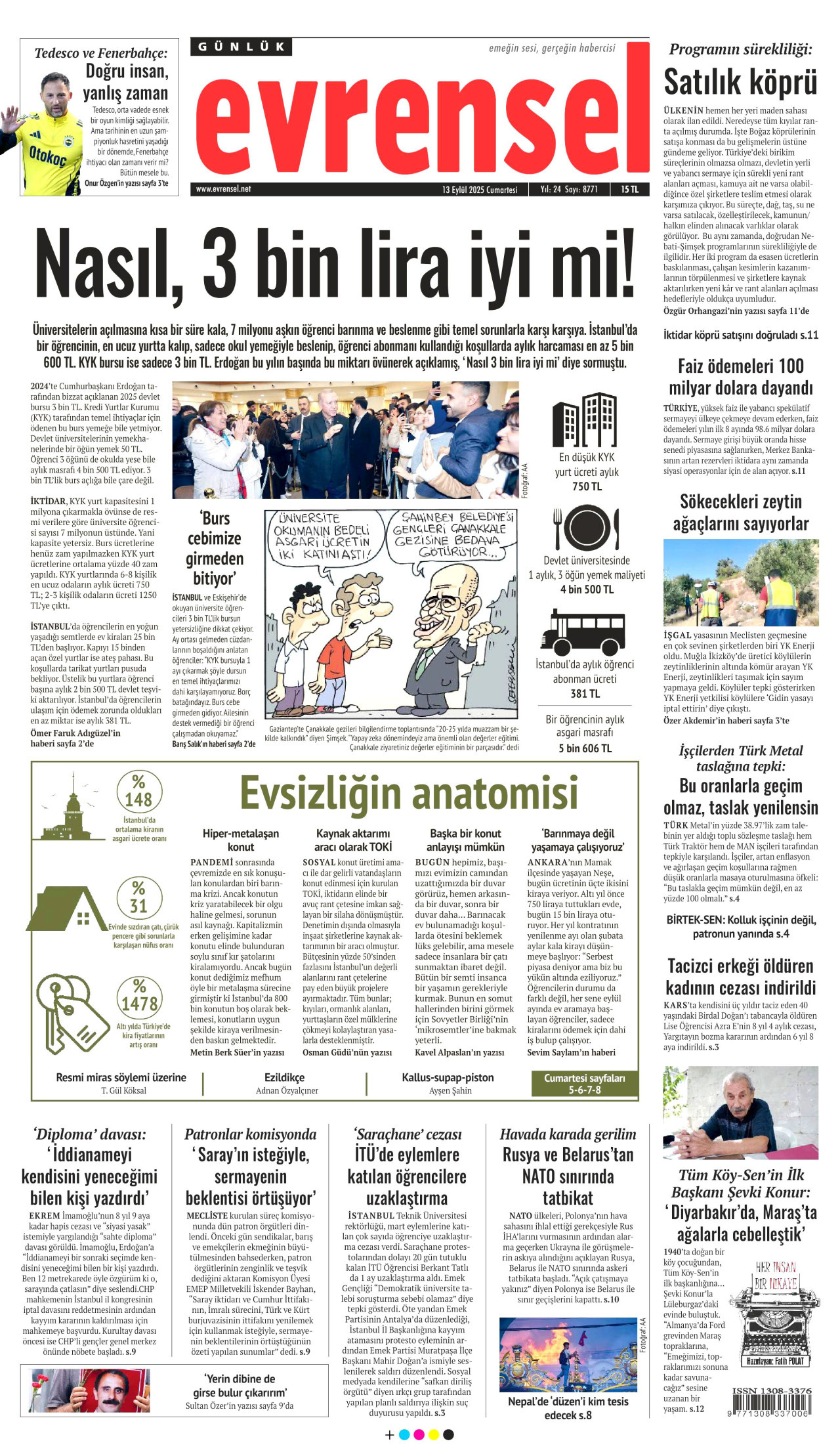 Gazeteler manşetine hangi haberleri taşıdı? İşte 13 Eylül Cumartesi gazete manşetleri