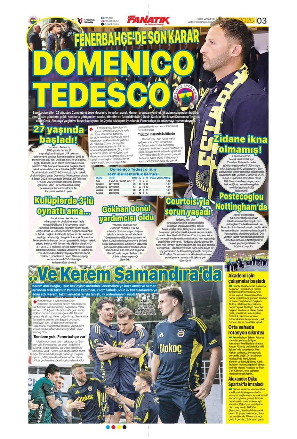 10 Eylül Çarşamba spor gazeteleri manşetleri: Bugün sporda hangi başlıklar öne çıktı?