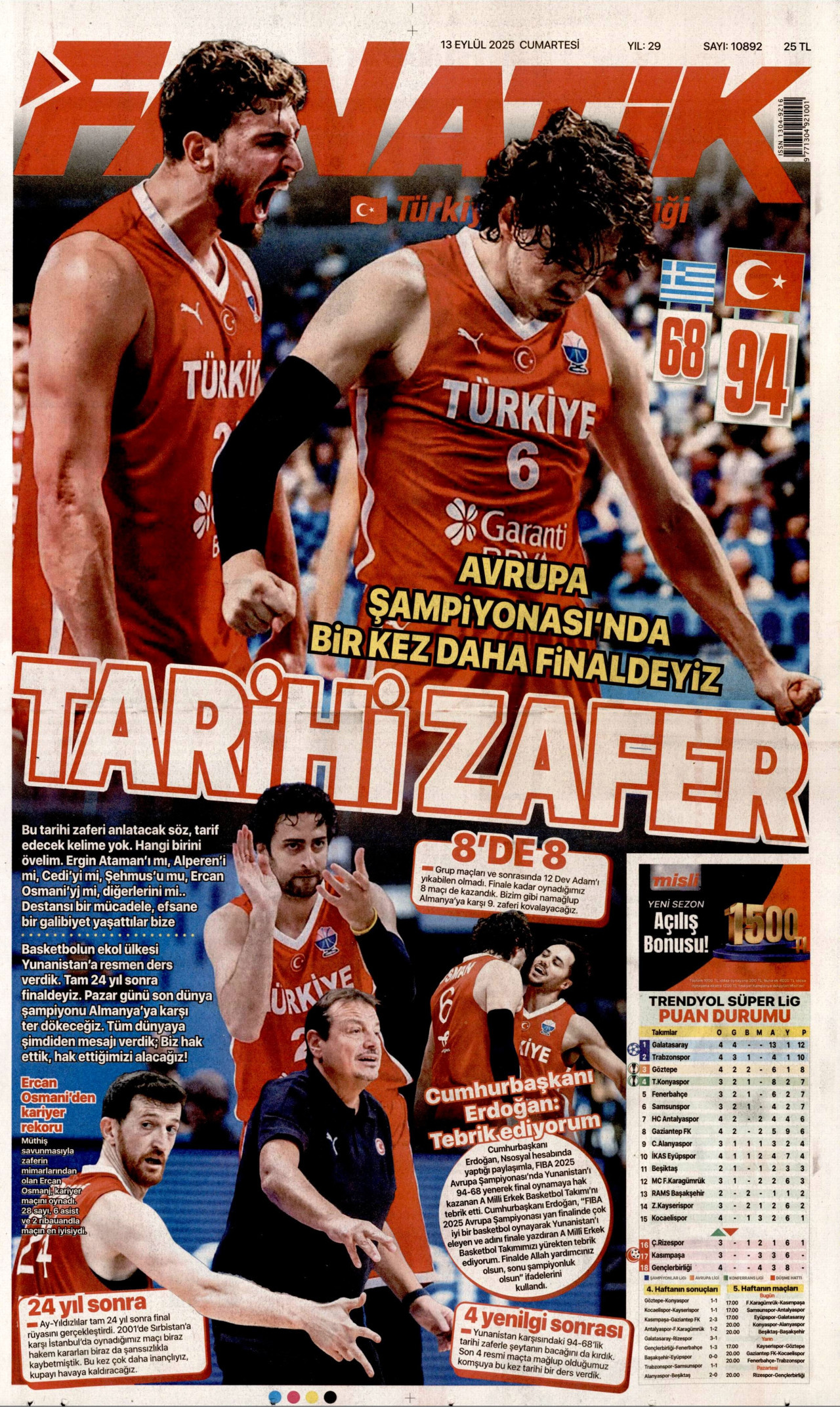 Gazeteler manşetine hangi haberleri taşıdı? İşte 13 Eylül Cumartesi gazete manşetleri