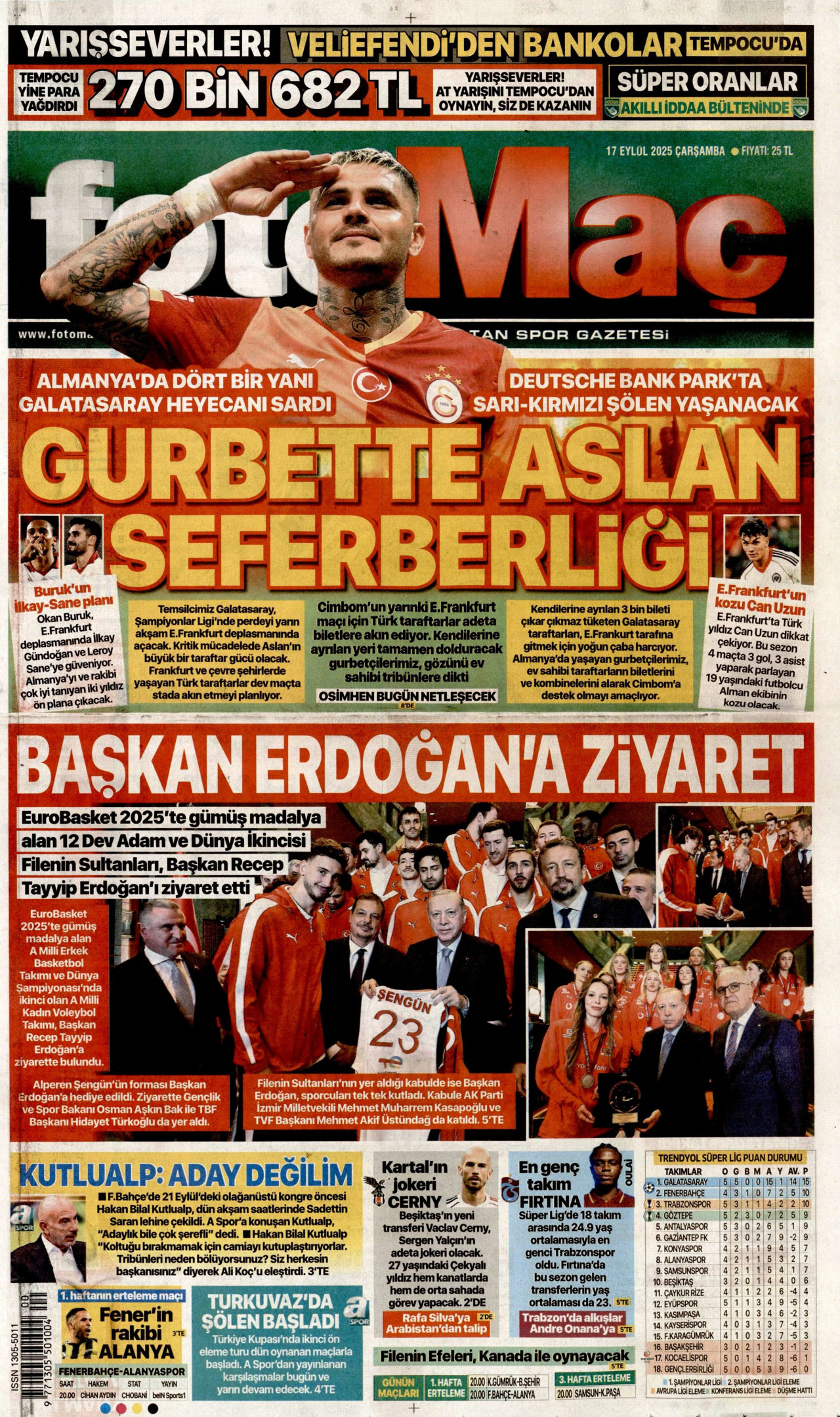 Gazeteler manşetine hangi haberleri taşıdı? İşte 17 Eylül Çarşamba gazete manşetleri