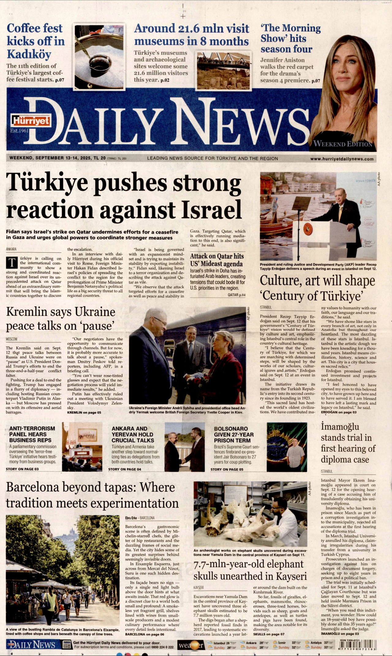 Gazeteler manşetine hangi haberleri taşıdı? İşte 13 Eylül Cumartesi gazete manşetleri