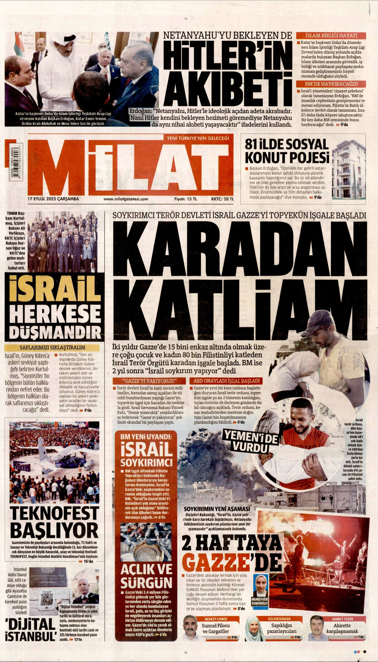 Gazeteler manşetine hangi haberleri taşıdı? İşte 17 Eylül Çarşamba gazete manşetleri