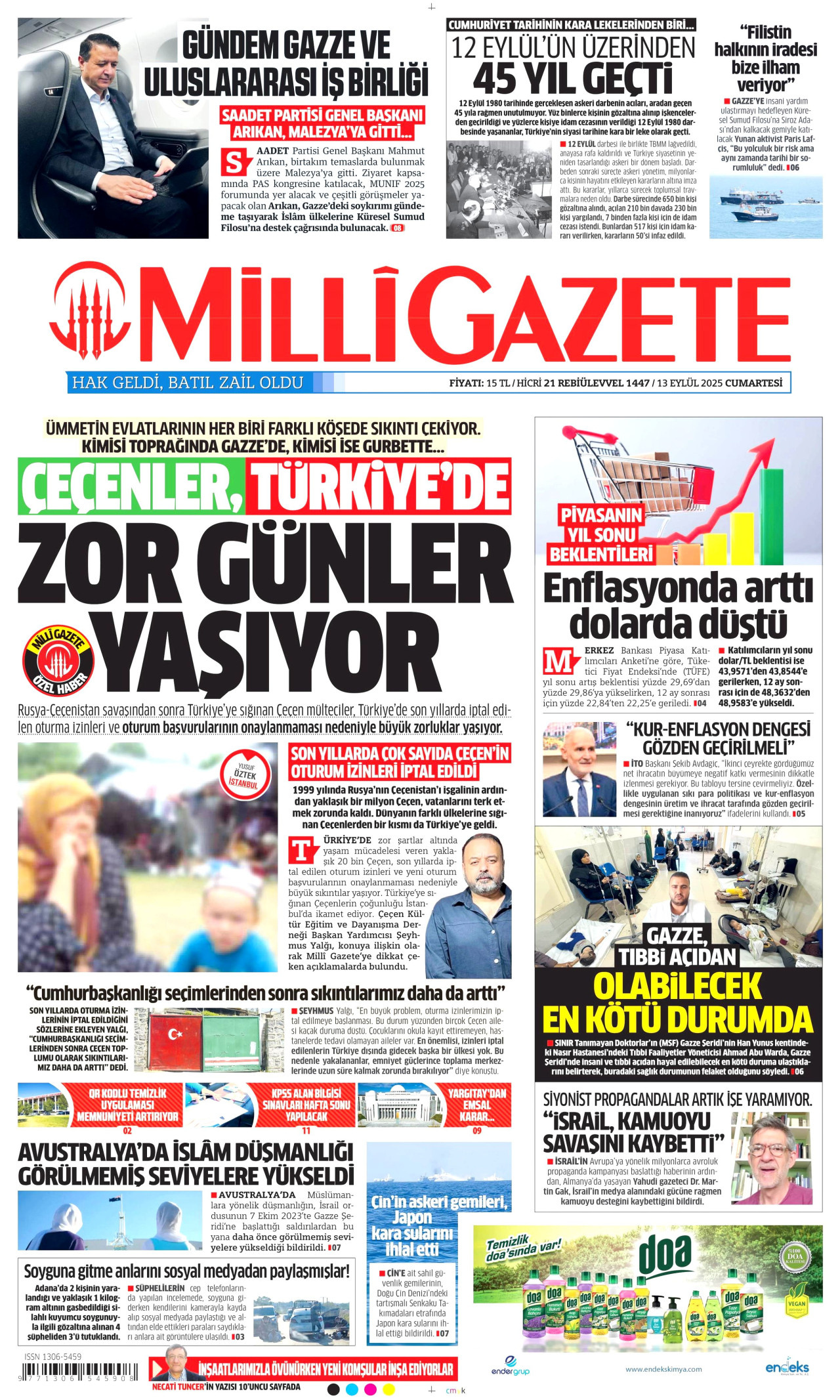 Gazeteler manşetine hangi haberleri taşıdı? İşte 13 Eylül Cumartesi gazete manşetleri