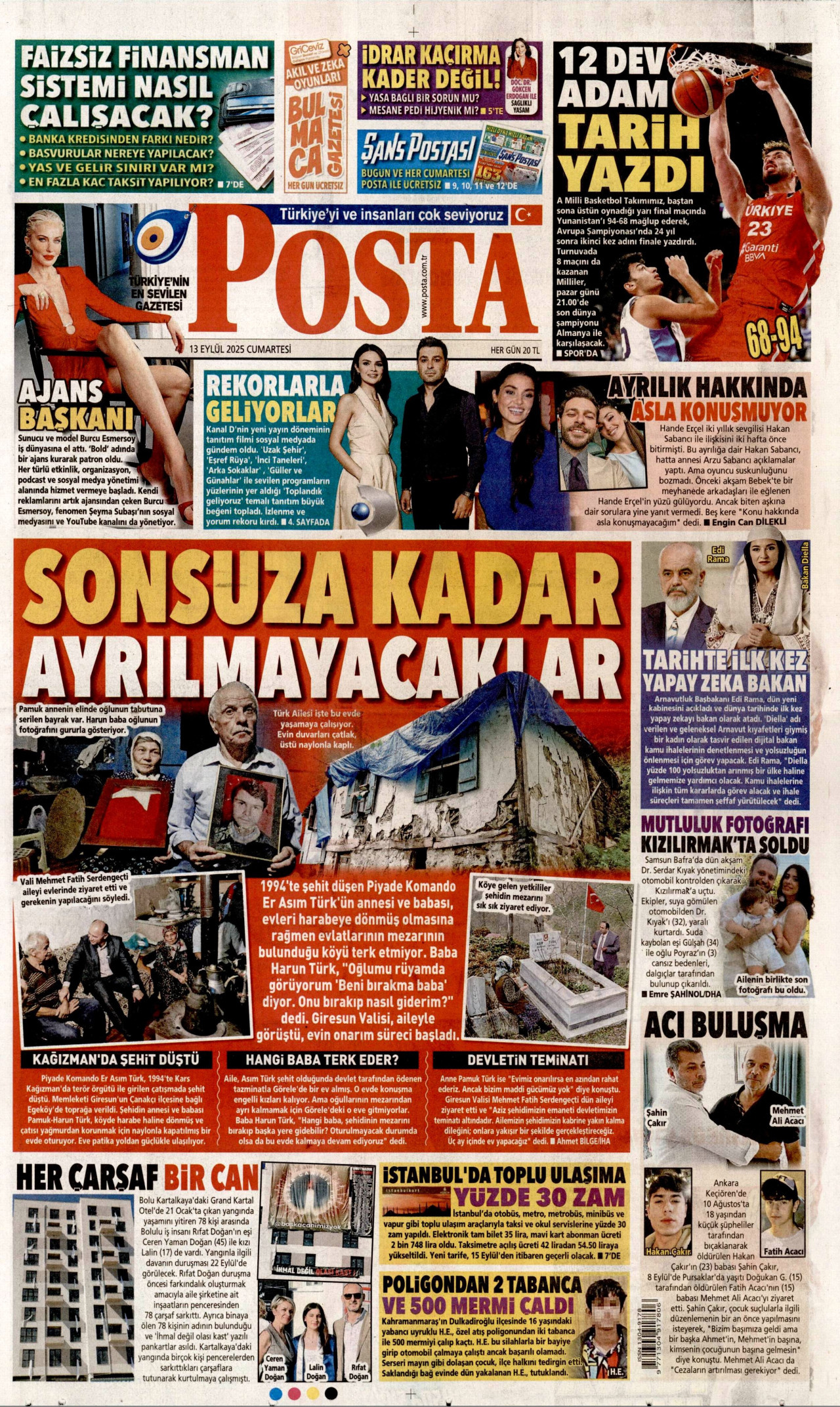 Gazeteler manşetine hangi haberleri taşıdı? İşte 13 Eylül Cumartesi gazete manşetleri