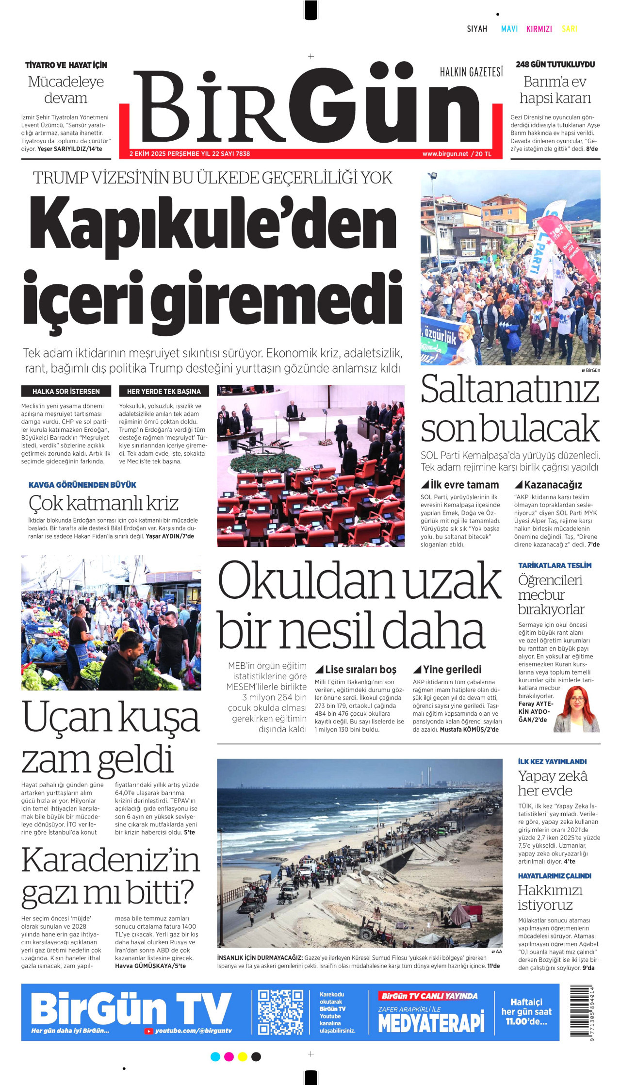 Gazeteler manşetine hangi haberleri taşıdı? İşte 2 Ekim Perşembe gazete manşetleri