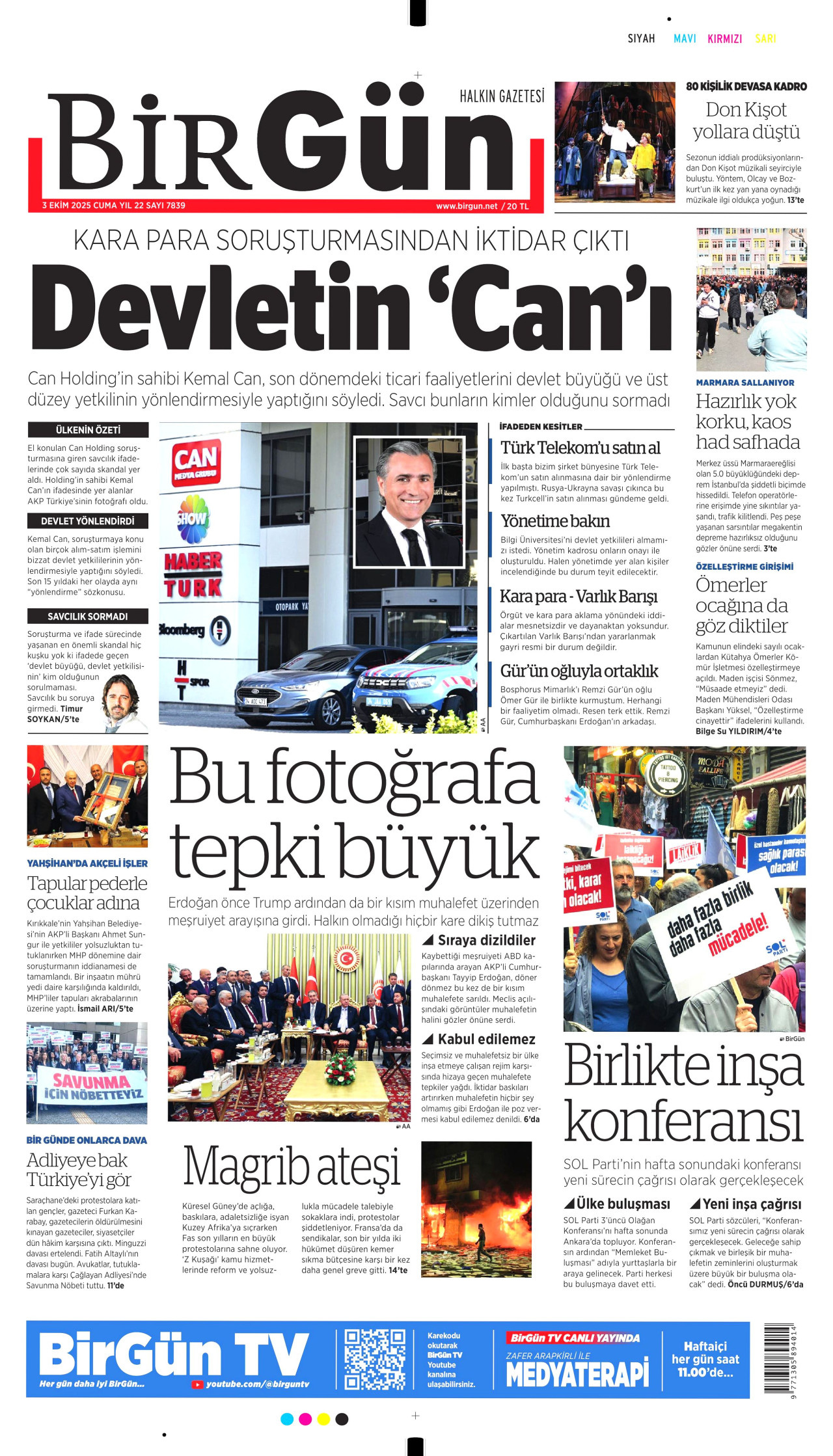 Gazeteler manşetine hangi haberleri taşıdı? İşte 3 Ekim Cuma gazete manşetleri