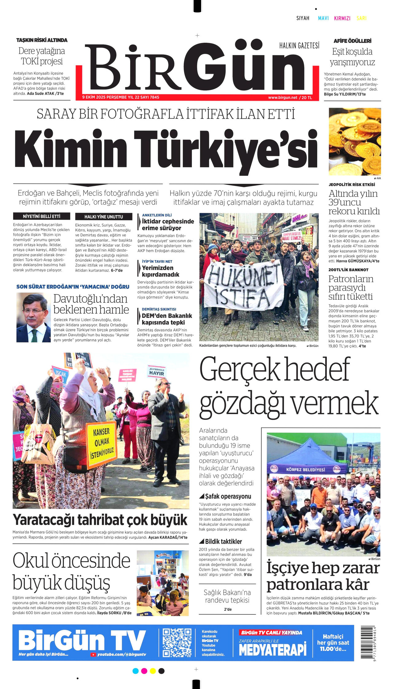 Gazeteler manşetine hangi haberleri taşıdı? İşte 9 Ekim Perşembe gazete manşetleri