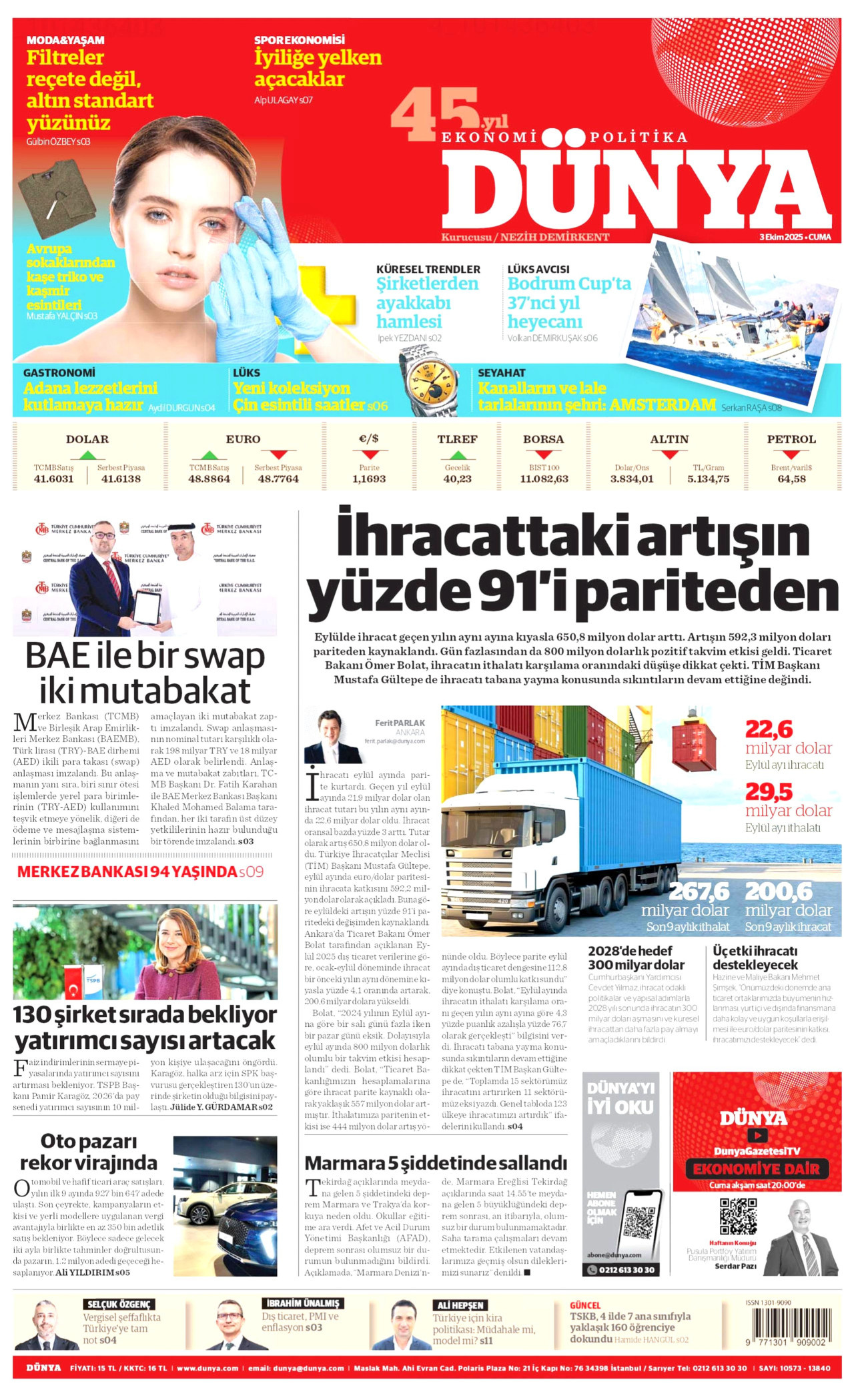 Gazeteler manşetine hangi haberleri taşıdı? İşte 3 Ekim Cuma gazete manşetleri