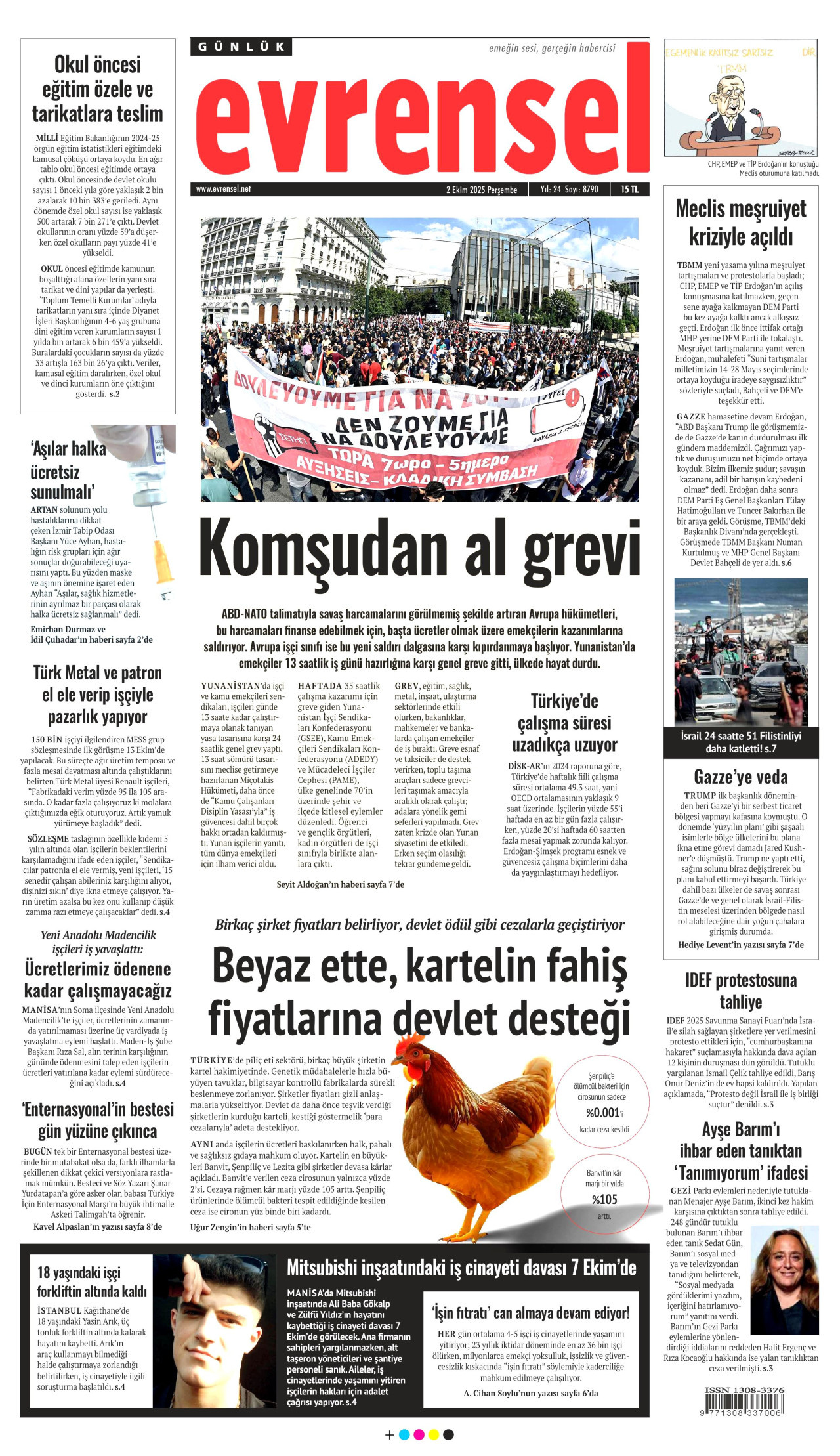 Gazeteler manşetine hangi haberleri taşıdı? İşte 2 Ekim Perşembe gazete manşetleri