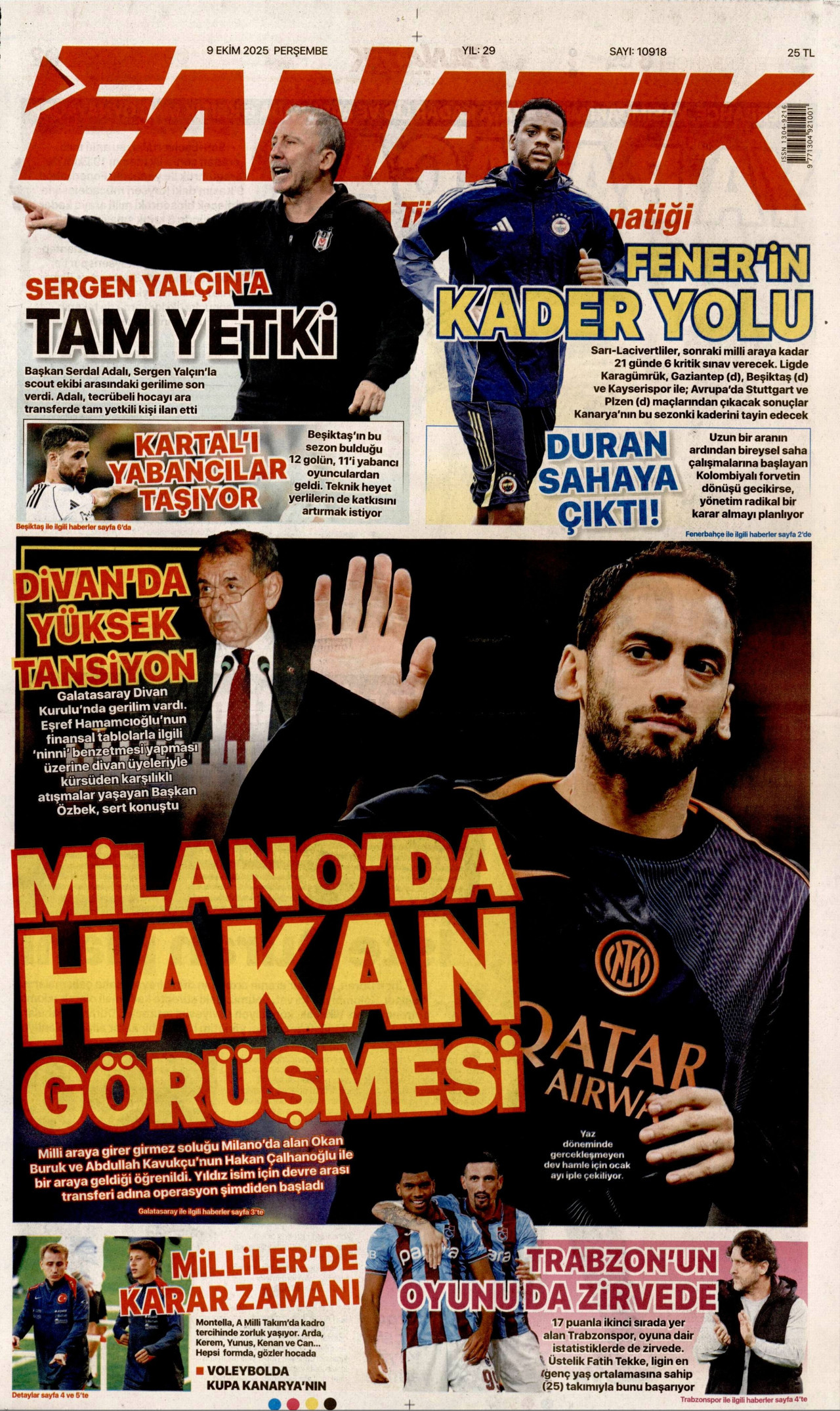Gazeteler manşetine hangi haberleri taşıdı? İşte 9 Ekim Perşembe gazete manşetleri