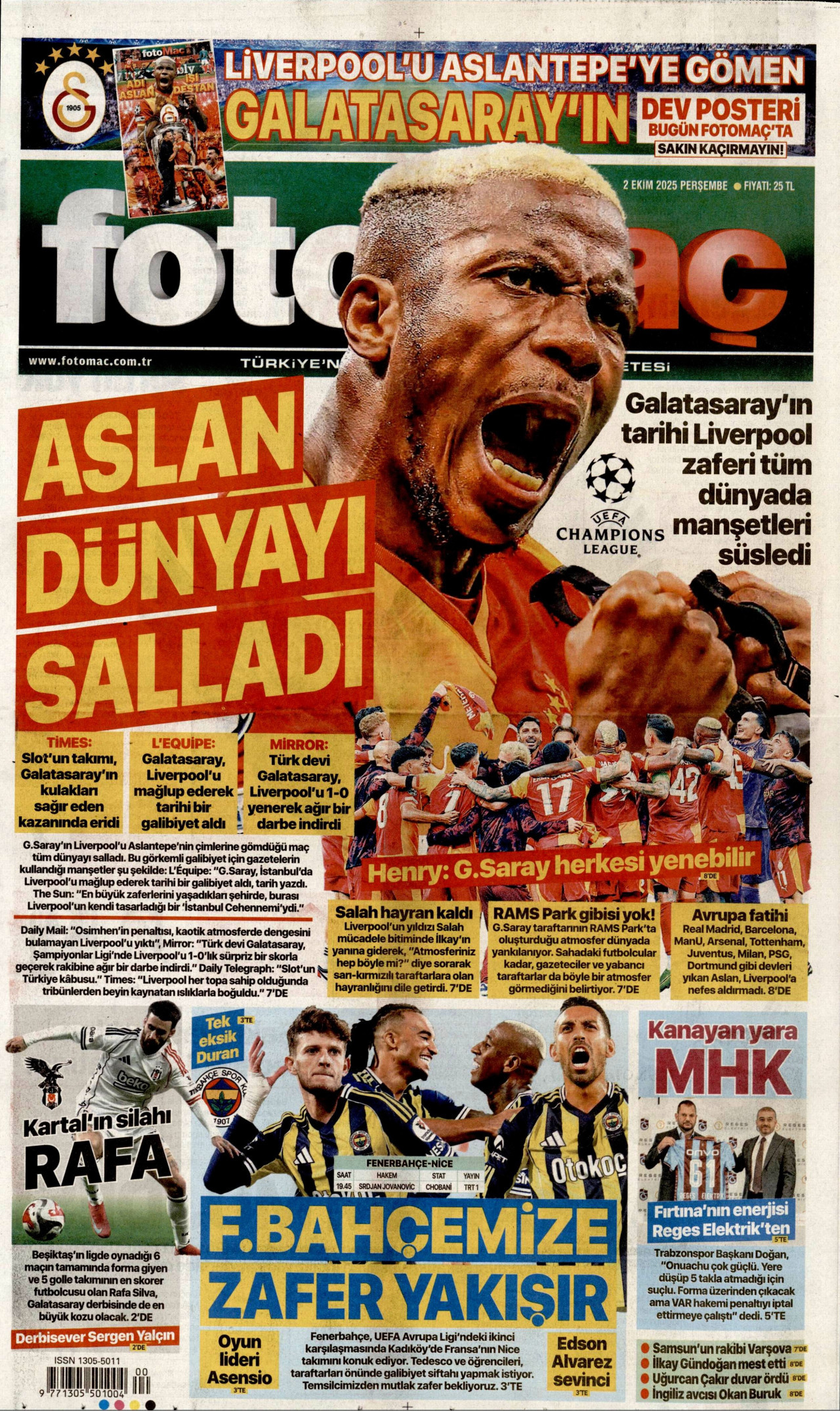 Gazeteler manşetine hangi haberleri taşıdı? İşte 2 Ekim Perşembe gazete manşetleri