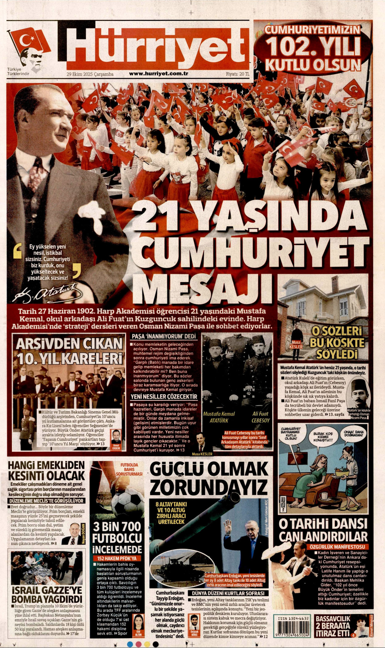 Gazeteler manşetine hangi haberleri taşıdı? İşte 29 Ekim Çarşamba gazete manşetleri