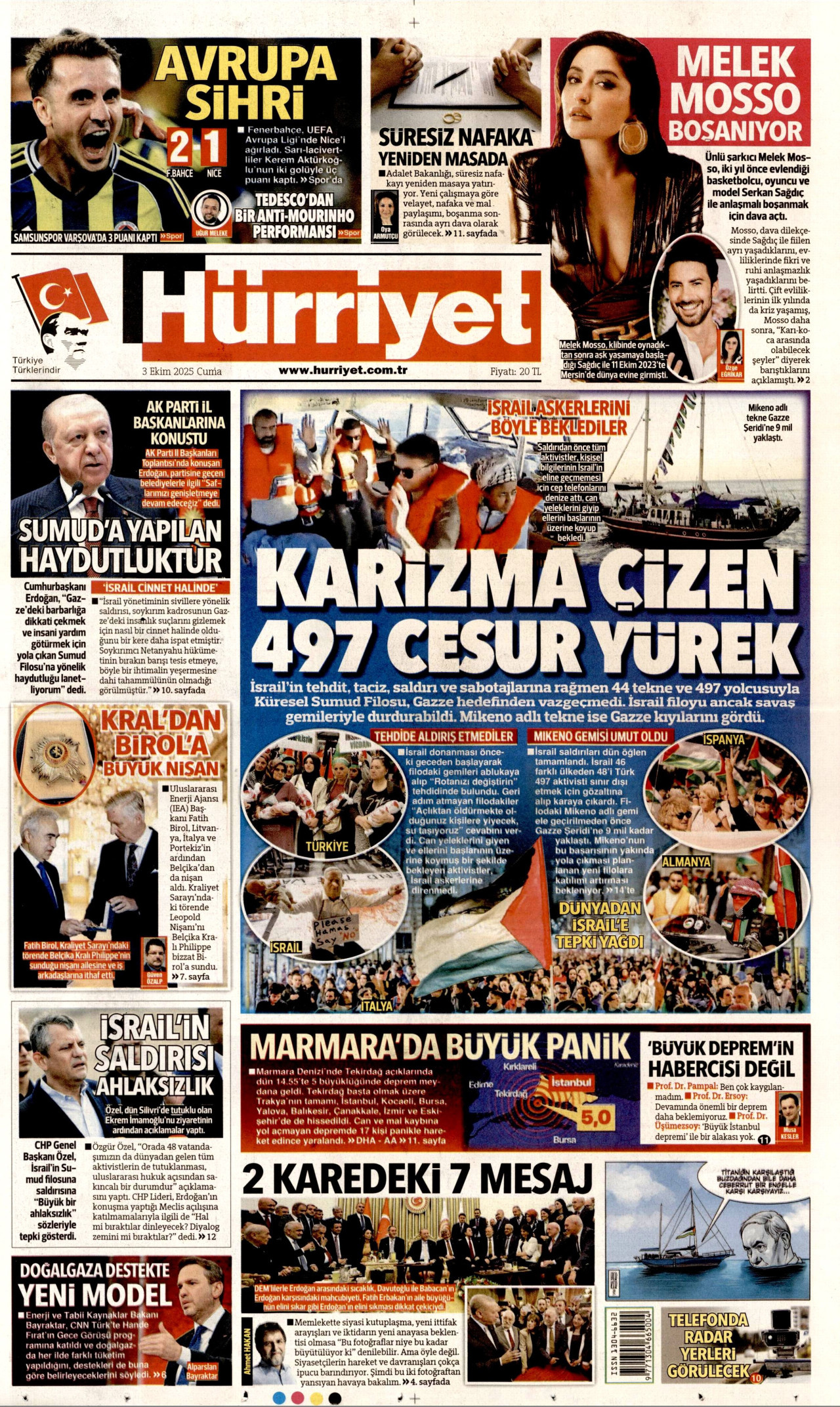 Gazeteler manşetine hangi haberleri taşıdı? İşte 3 Ekim Cuma gazete manşetleri