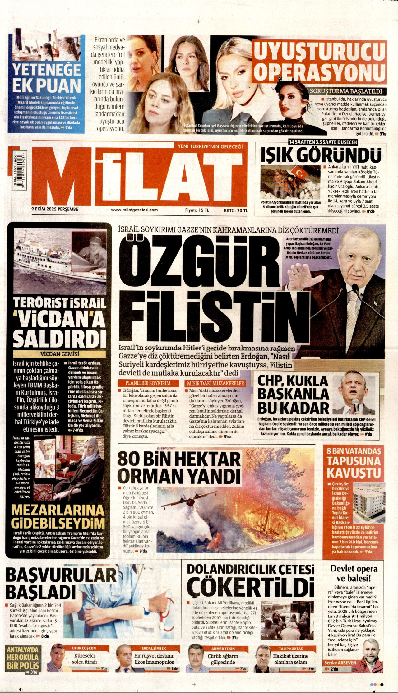 Gazeteler manşetine hangi haberleri taşıdı? İşte 9 Ekim Perşembe gazete manşetleri