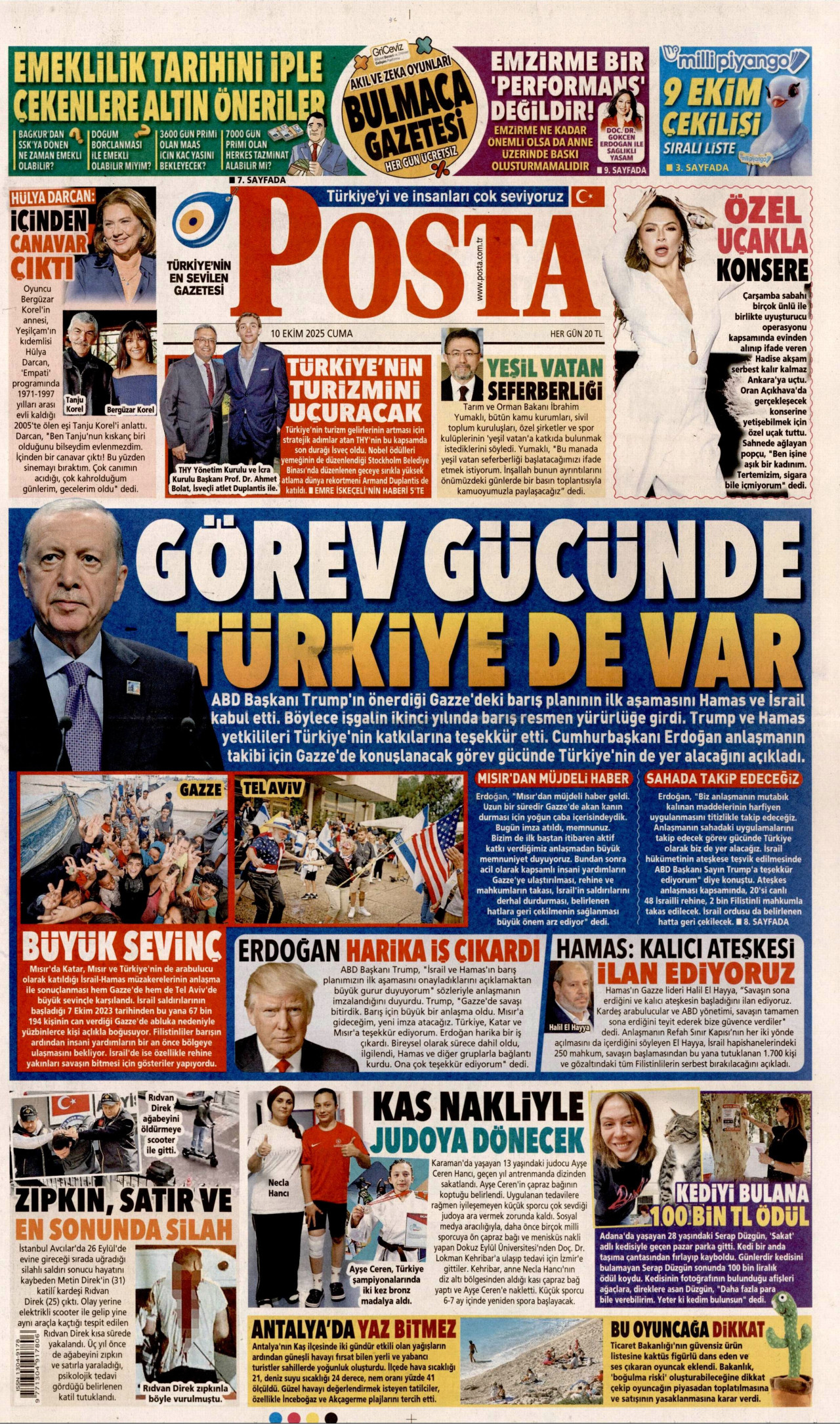 Gazeteler manşetine hangi haberleri taşıdı? İşte 10 Ekim Cuma gazete manşetleri