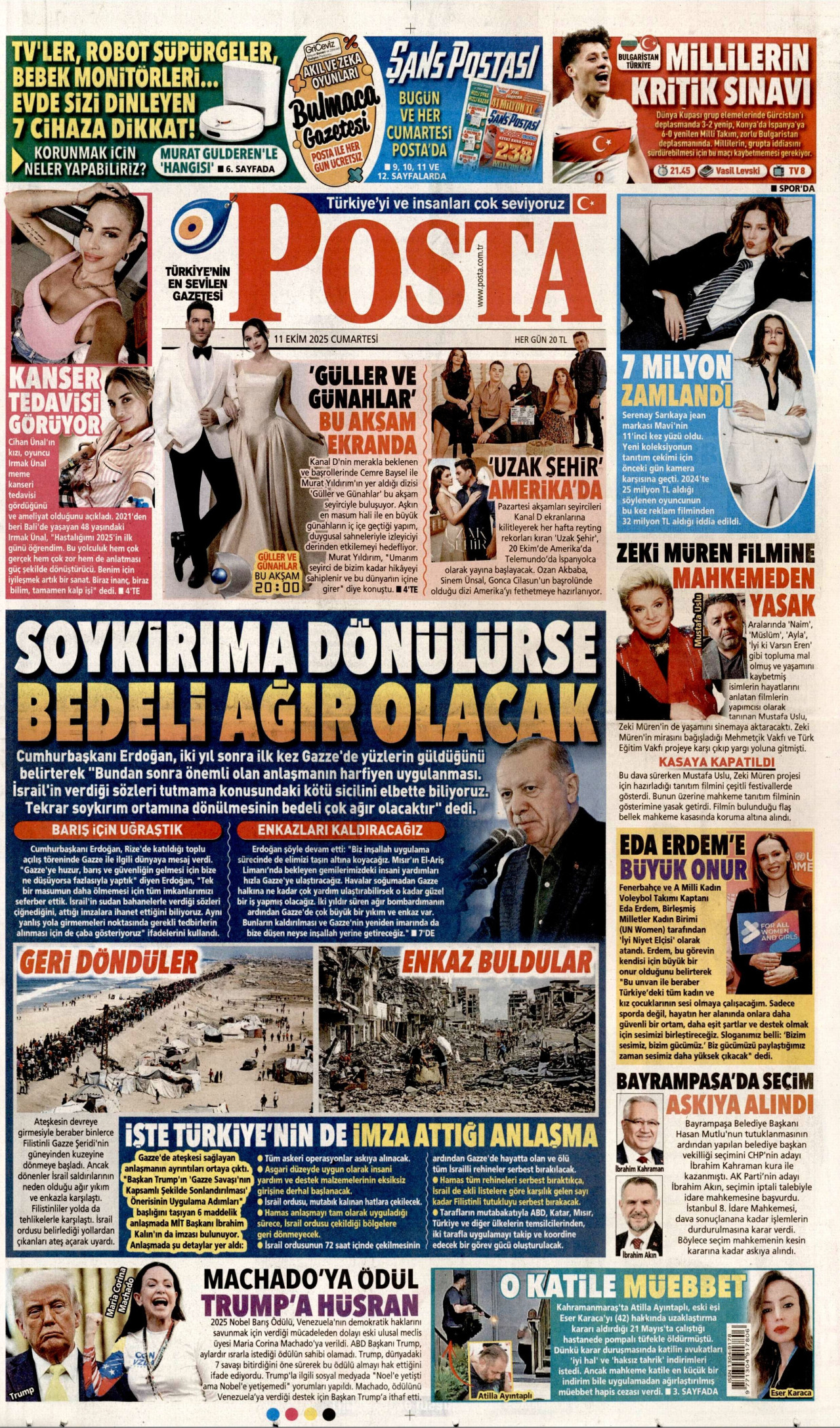 Gazeteler manşetine hangi haberleri taşıdı? İşte 11 Ekim Cumartesi gazete manşetleri