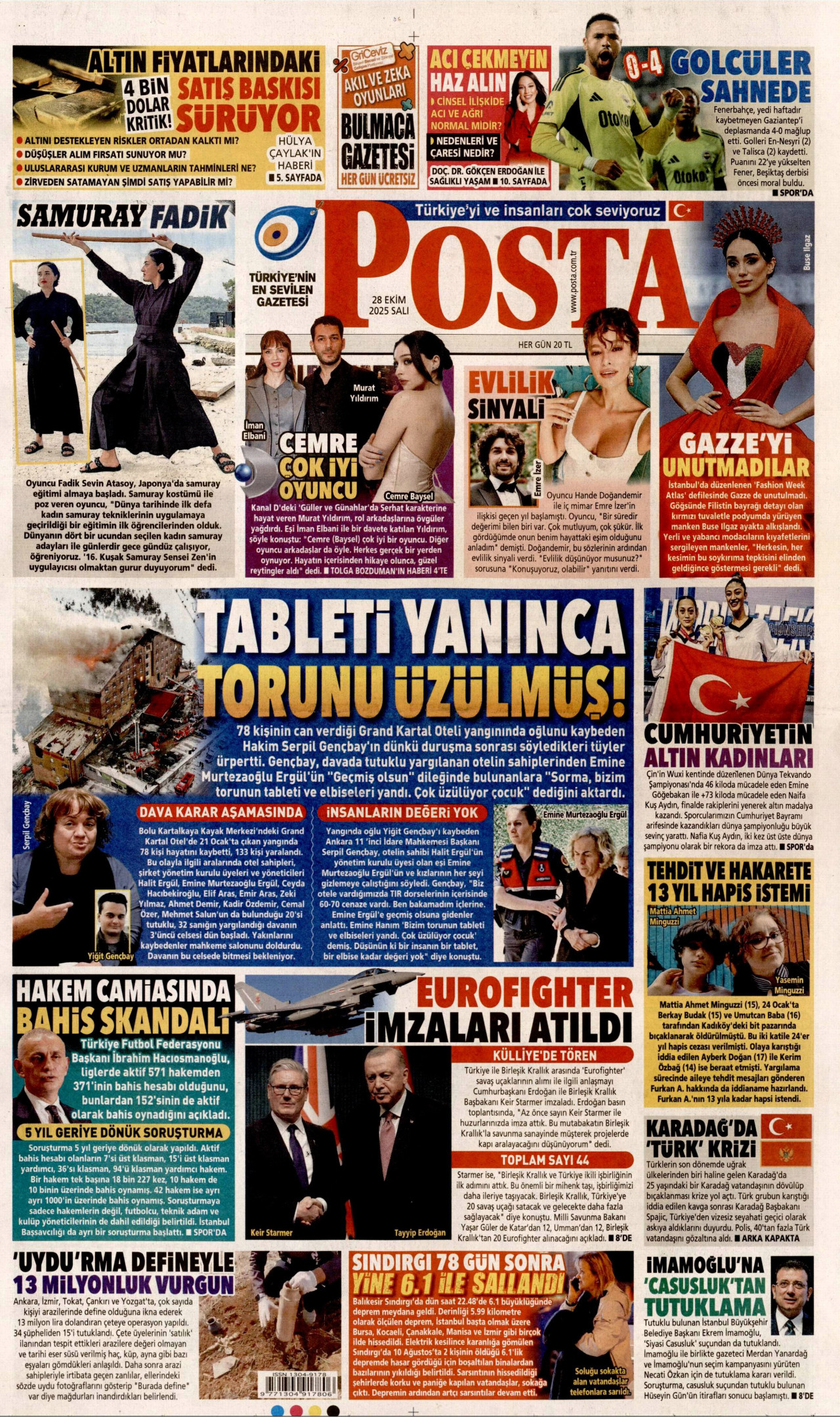 Gazeteler manşetine hangi haberleri taşıdı? İşte 28 Ekim Salı gazete manşetleri