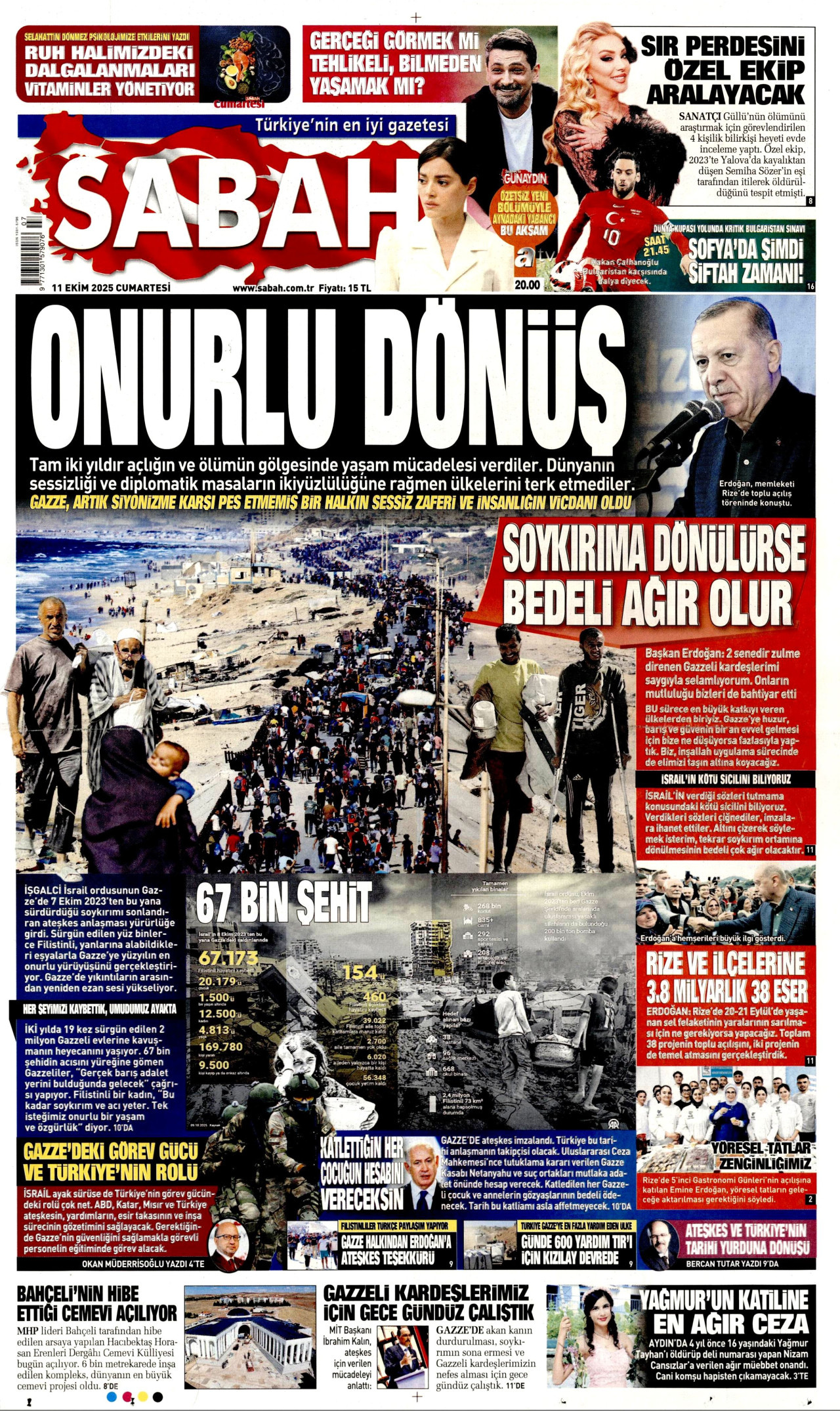 Gazeteler manşetine hangi haberleri taşıdı? İşte 11 Ekim Cumartesi gazete manşetleri