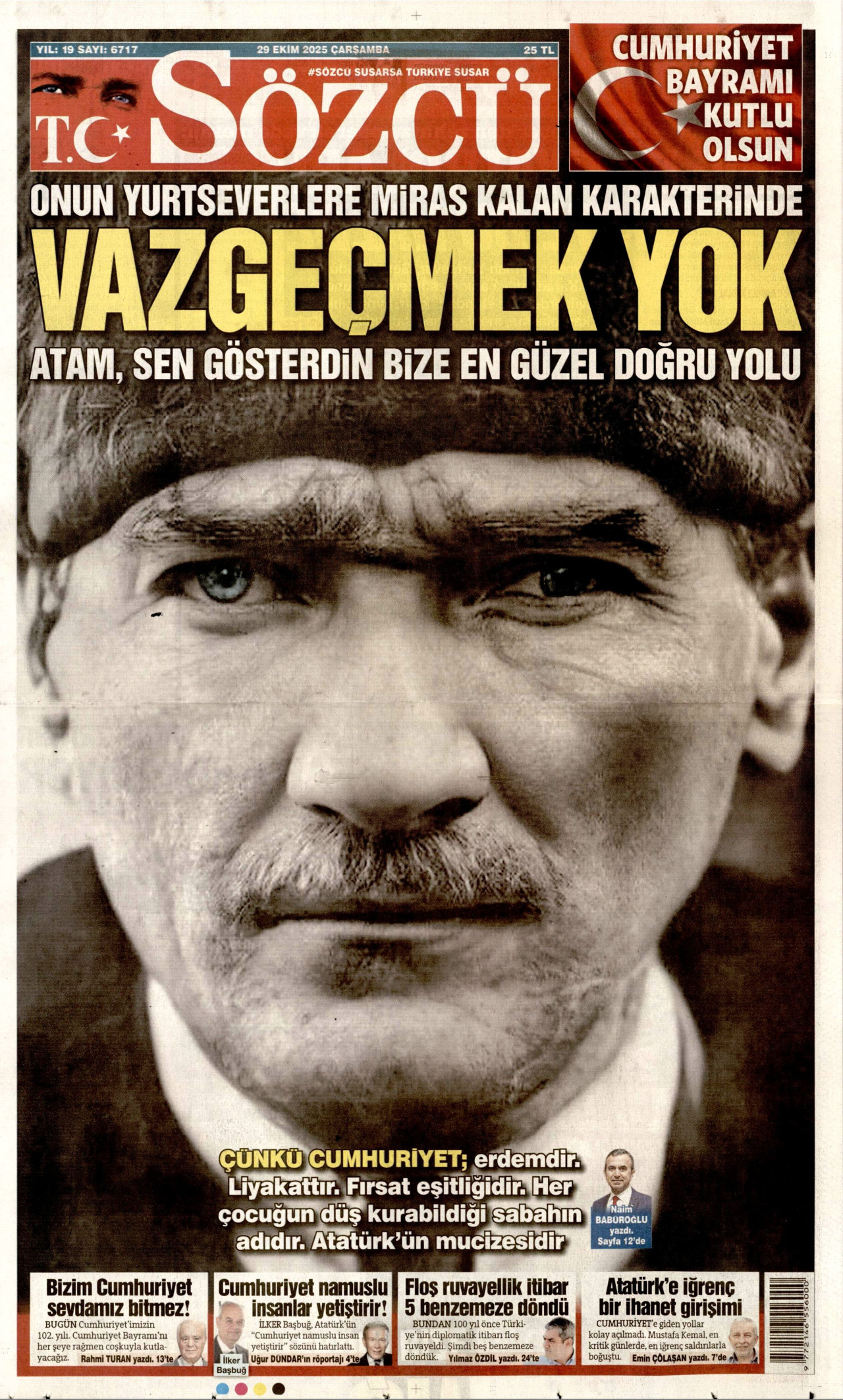 Gazeteler manşetine hangi haberleri taşıdı? İşte 29 Ekim Çarşamba gazete manşetleri