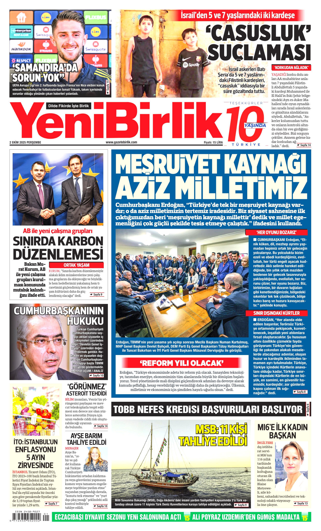 Gazeteler manşetine hangi haberleri taşıdı? İşte 2 Ekim Perşembe gazete manşetleri