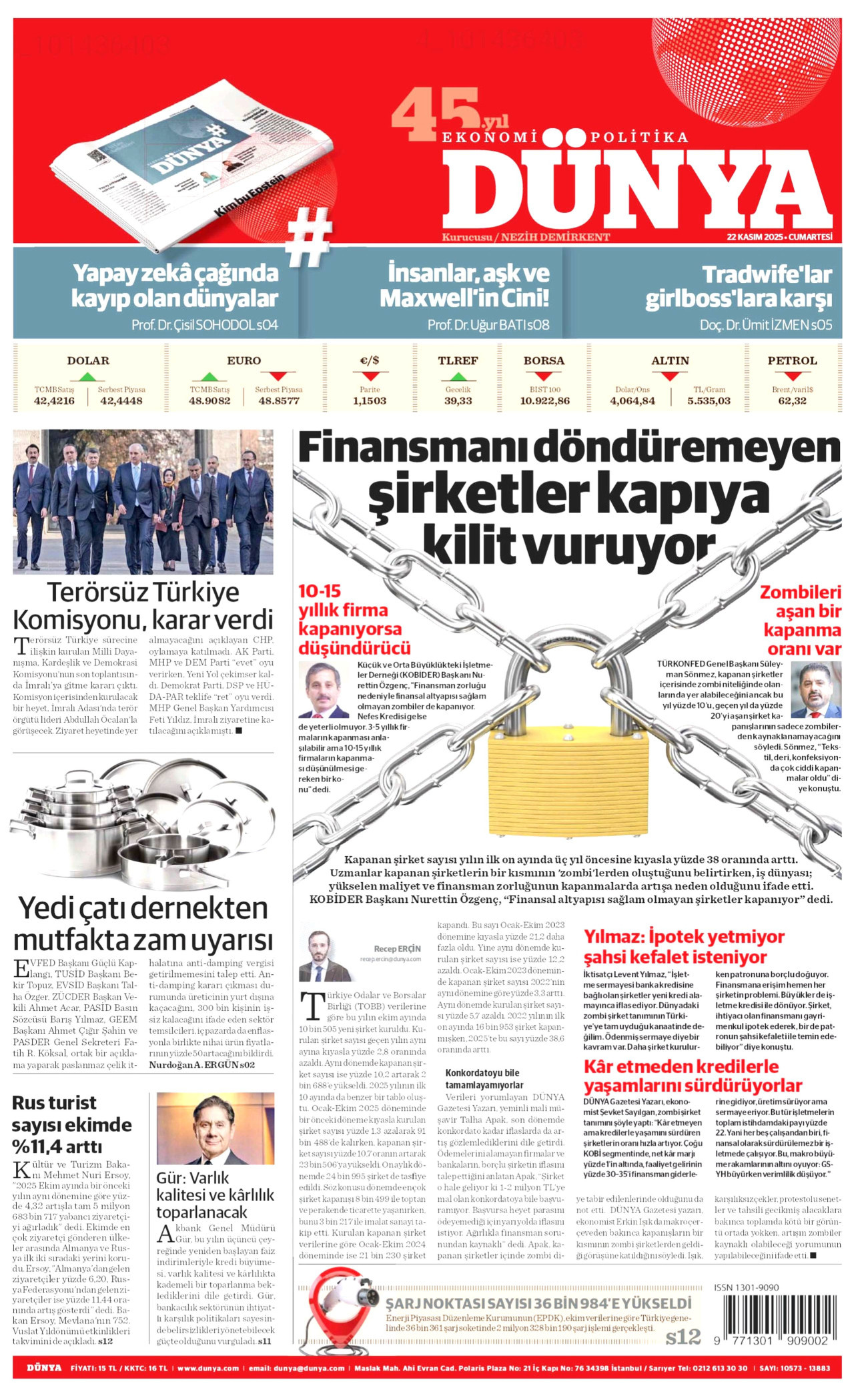 Gazeteler manşetine hangi haberleri taşıdı? İşte 22 Kasım Cumartesi gazete manşetleri