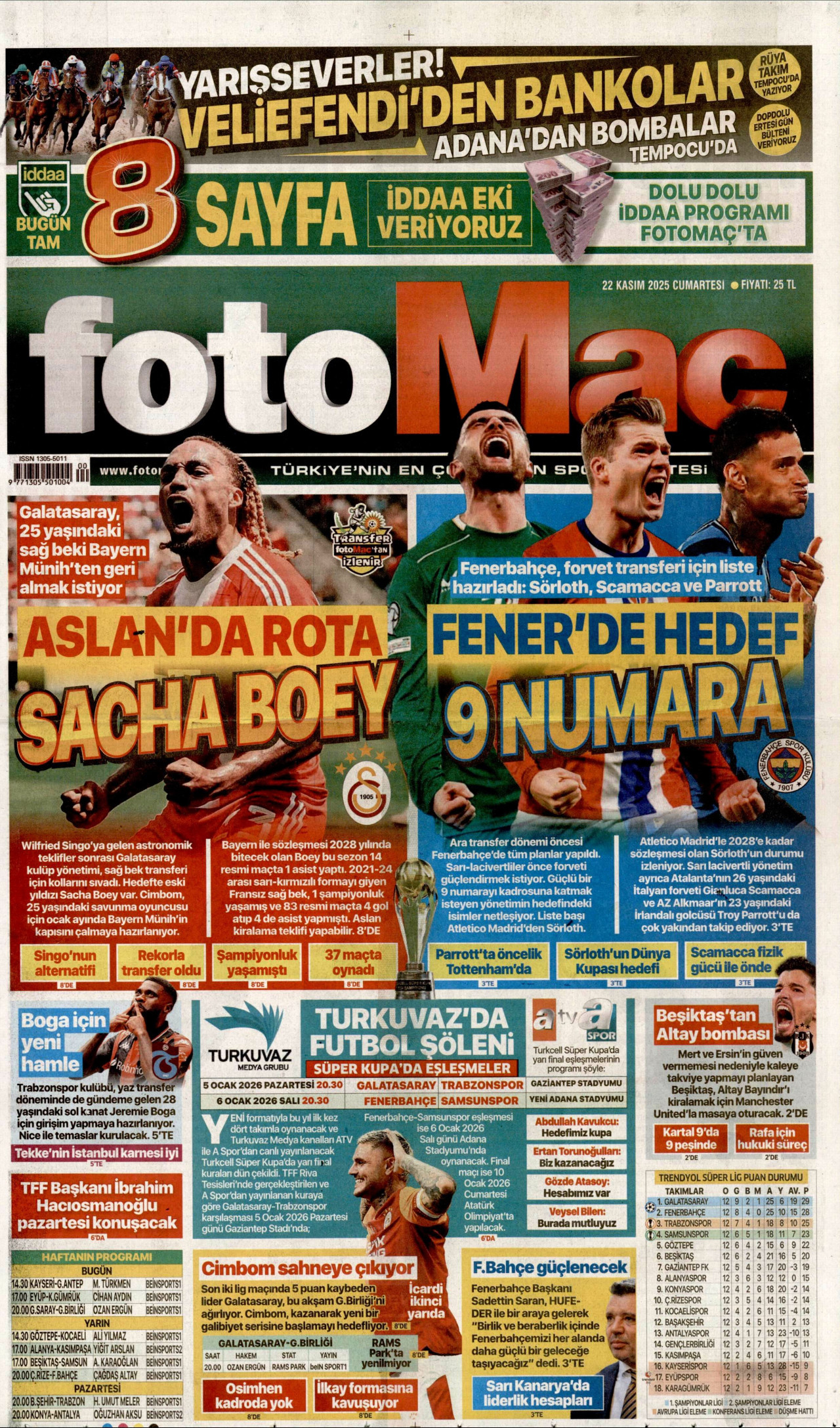 Gazeteler manşetine hangi haberleri taşıdı? İşte 22 Kasım Cumartesi gazete manşetleri