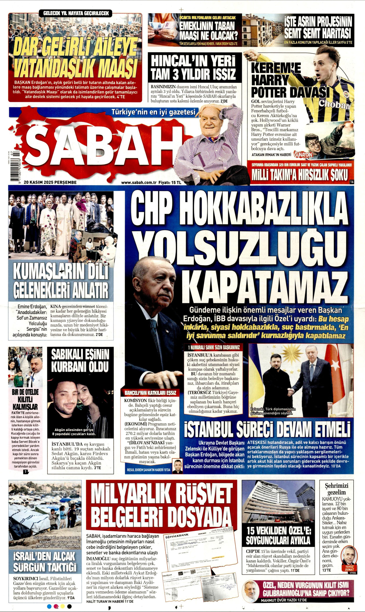 Gazeteler manşetine hangi haberleri taşıdı? İşte 20 Kasım Perşembe gazete manşetleri