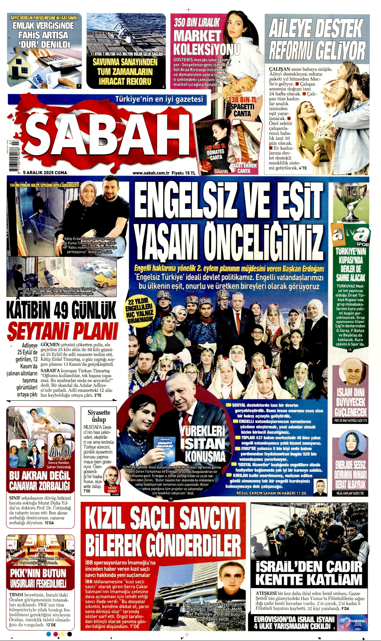 Gazeteler manşetine hangi haberleri taşıdı? İşte 5 Aralık Cuma gazete manşetleri 3 Gazeteler manşetine hangi haberleri taşıdı? İşte 5 Aralık Cuma gazete manşetleri