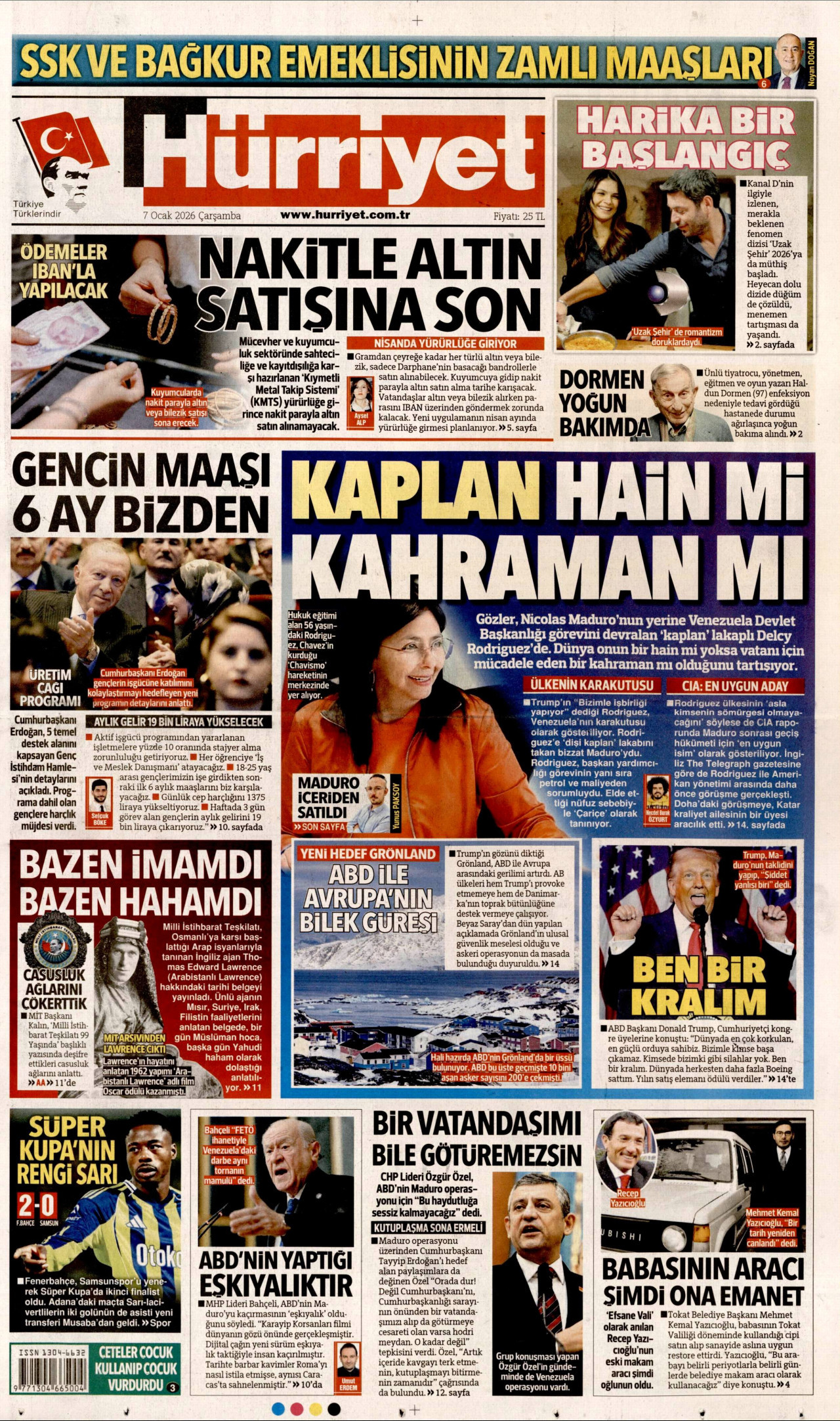 Gazeteler manşetine hangi haberleri taşıdı? İşte 7 Ocak Çarşamba gazete manşetleri 2 Gazeteler manşetine hangi haberleri taşıdı? İşte 7 Ocak Çarşamba gazete manşetleri