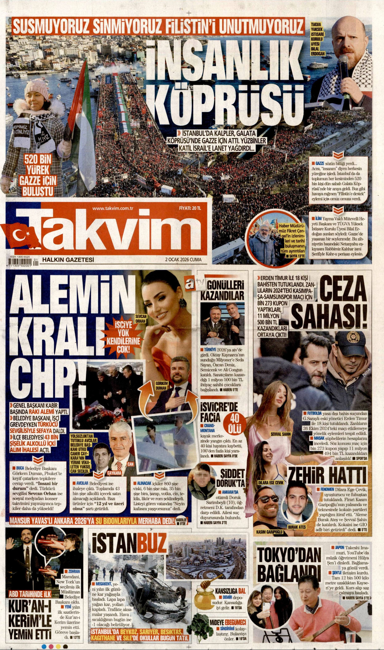Gazeteler manşetine hangi haberleri taşıdı? İşte 2 Ocak Cuma gazete manşetleri 21 Gazeteler manşetine hangi haberleri taşıdı? İşte 2 Ocak Cuma gazete manşetleri