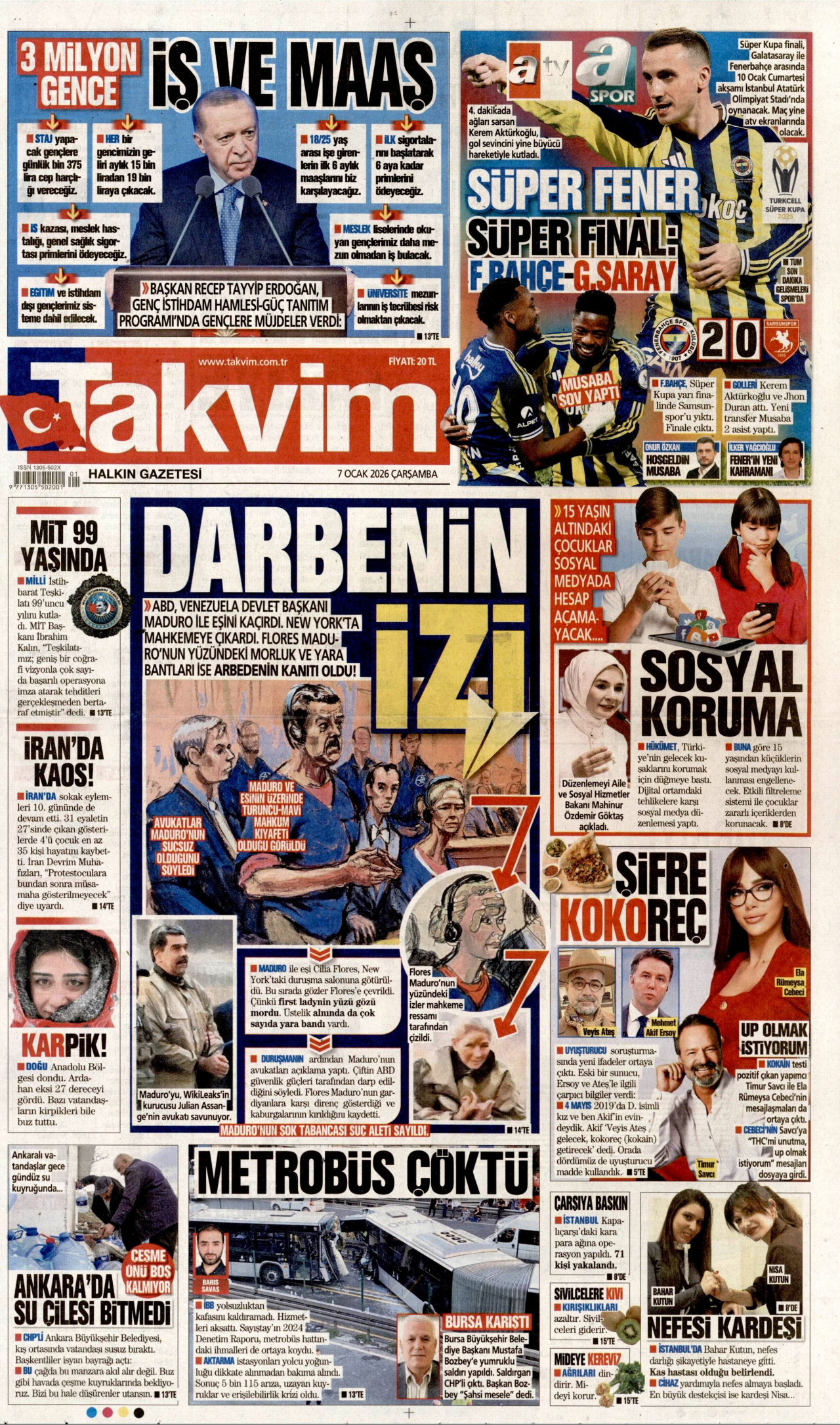Gazeteler manşetine hangi haberleri taşıdı? İşte 7 Ocak Çarşamba gazete manşetleri 21 Gazeteler manşetine hangi haberleri taşıdı? İşte 7 Ocak Çarşamba gazete manşetleri