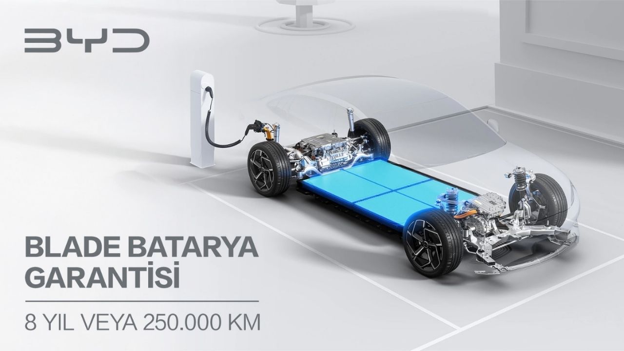Çinli elektrikli araç üreticisi BYD, Türkiye’de satışa sunduğu modellerde kullandığı