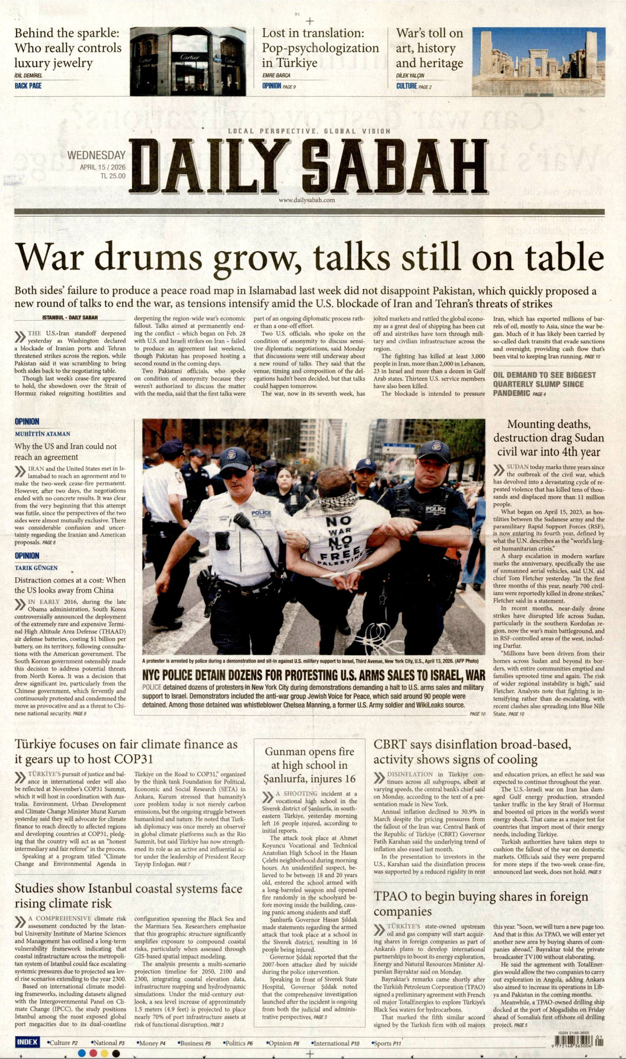 Gazeteler manşetine hangi haberleri taşıdı? İşte 15 Nisan Çarşamba gazete manşetleri