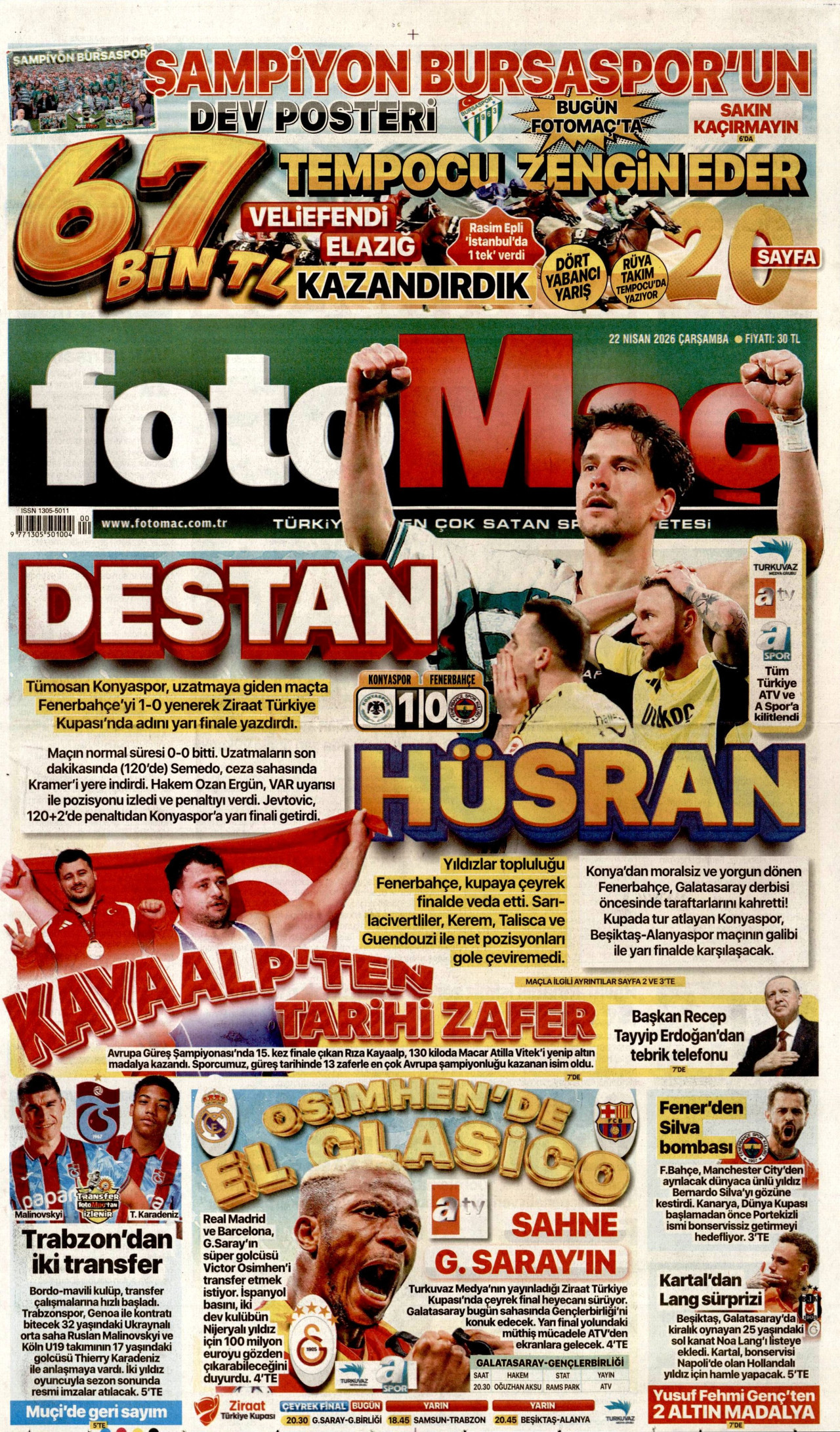 Gazeteler manşetine hangi haberleri taşıdı? İşte 22 Nisan Çarşamba gazete manşetleri