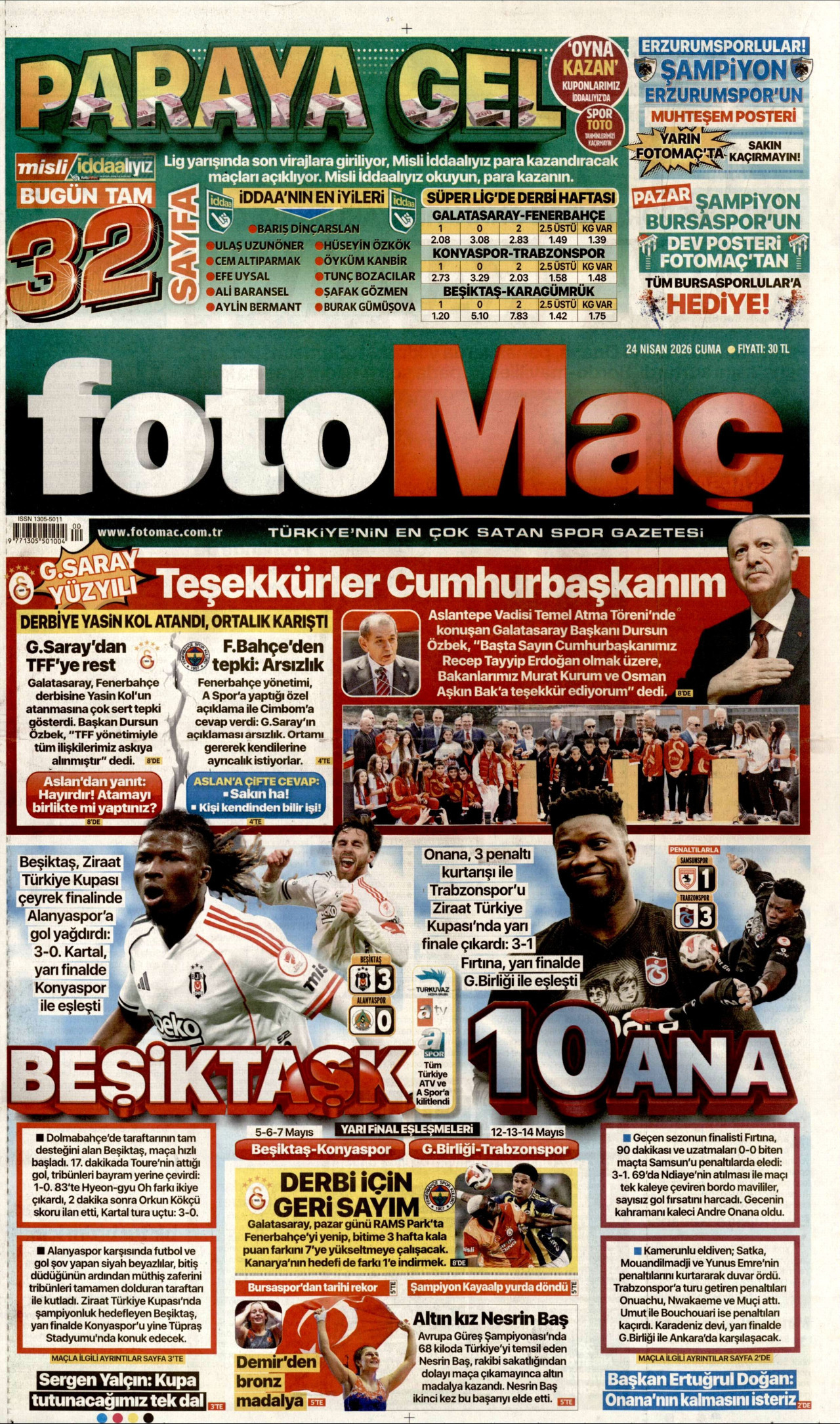 Gazeteler manşetine hangi haberleri taşıdı? İşte 24 Nisan Cuma gazete manşetleri