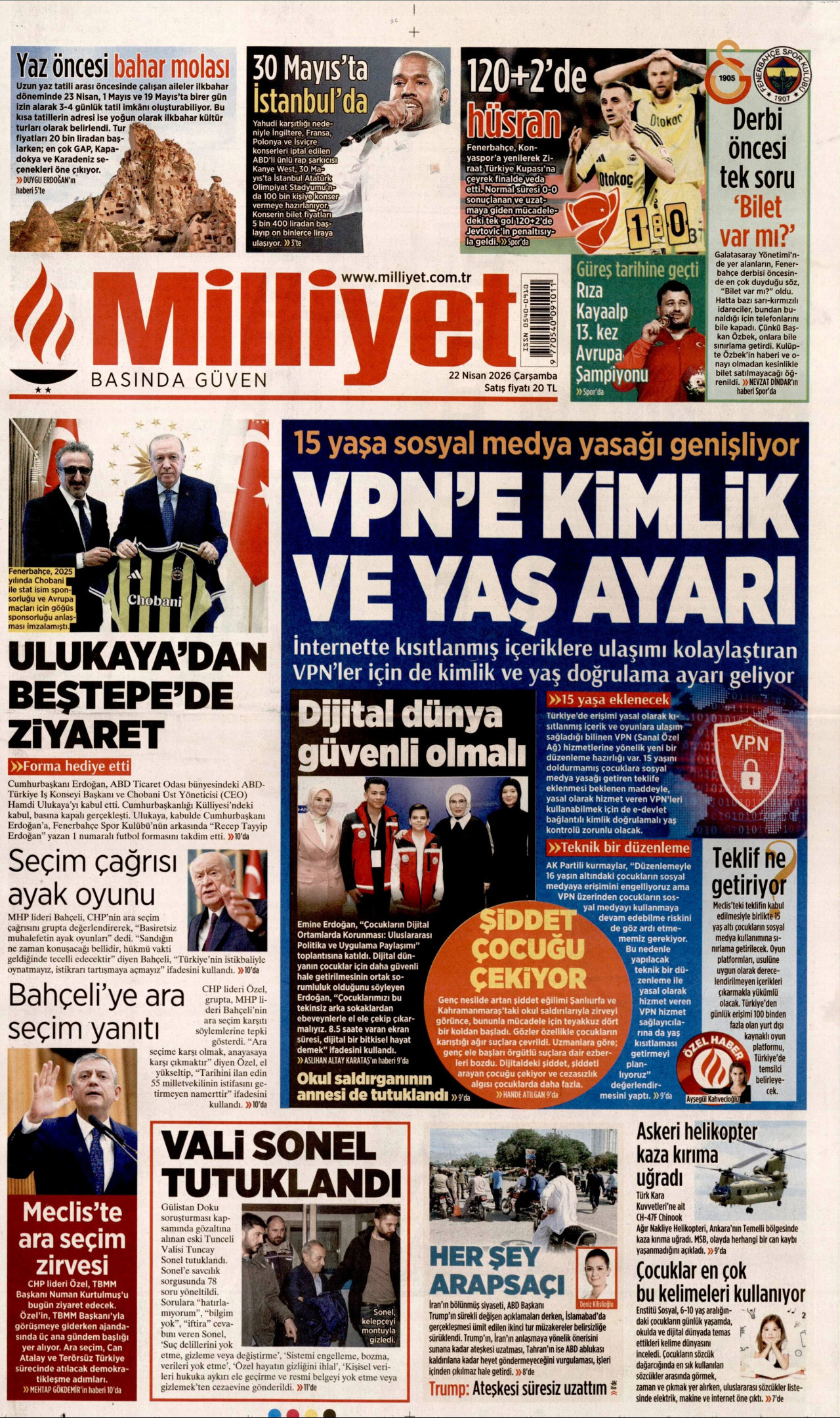 Gazeteler manşetine hangi haberleri taşıdı? İşte 22 Nisan Çarşamba gazete manşetleri