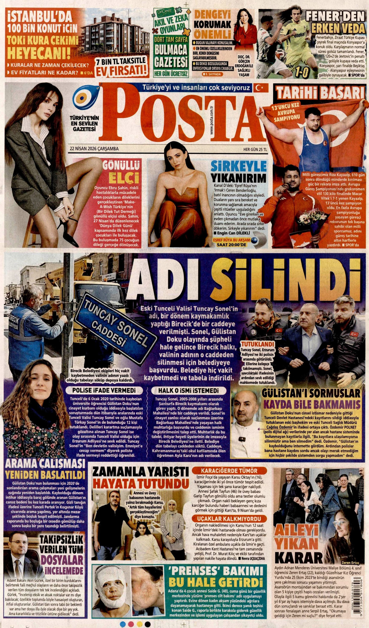 Gazeteler manşetine hangi haberleri taşıdı? İşte 22 Nisan Çarşamba gazete manşetleri