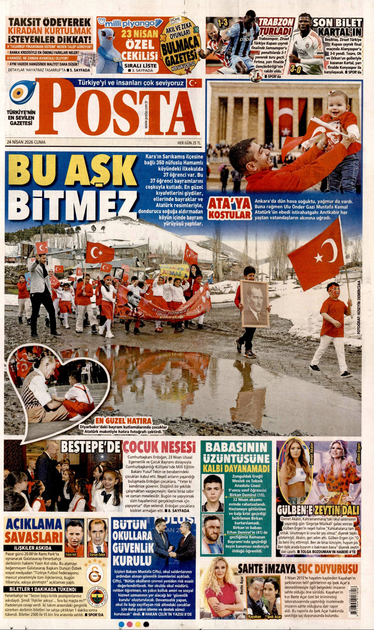 Gazeteler manşetine hangi haberleri taşıdı? İşte 24 Nisan Cuma gazete manşetleri