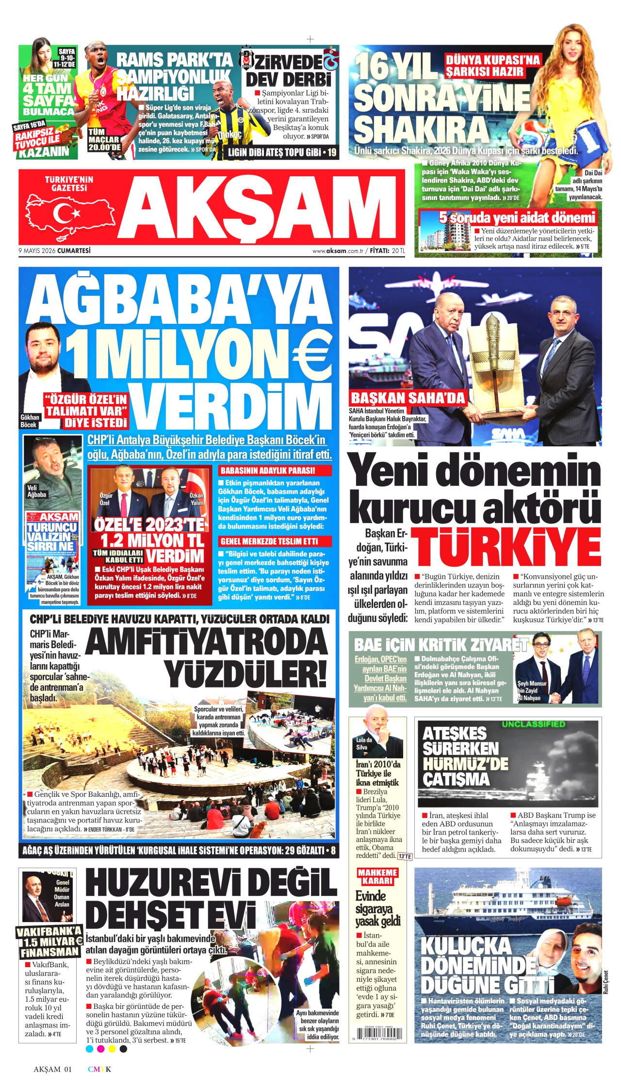 Gazeteler manşetine hangi haberleri taşıdı? İşte 9 Mayıs Cumartesi gazete manşetleri