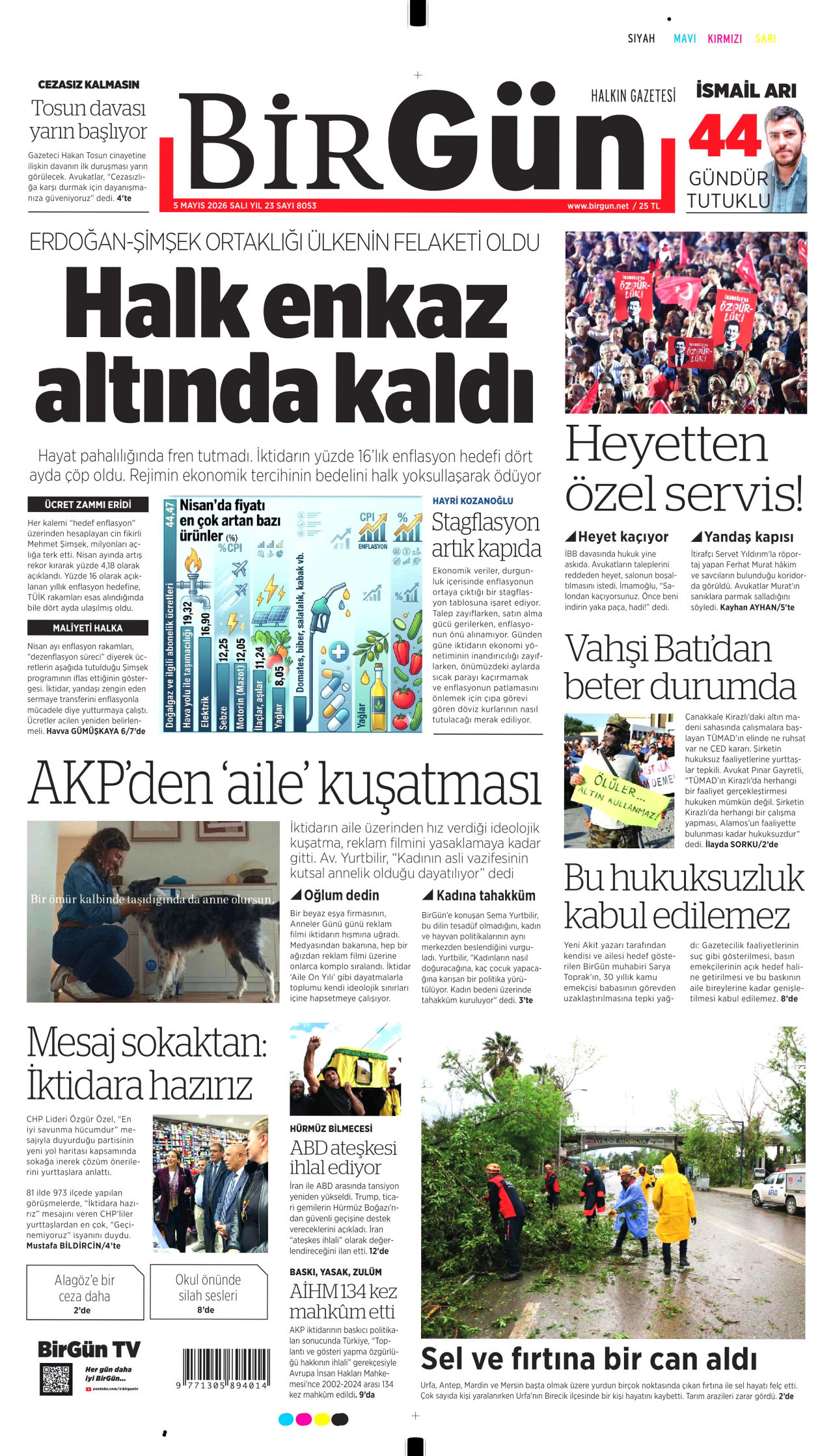 Gazeteler manşetine hangi haberleri taşıdı? İşte 5 Mayıs Salı gazete manşetleri