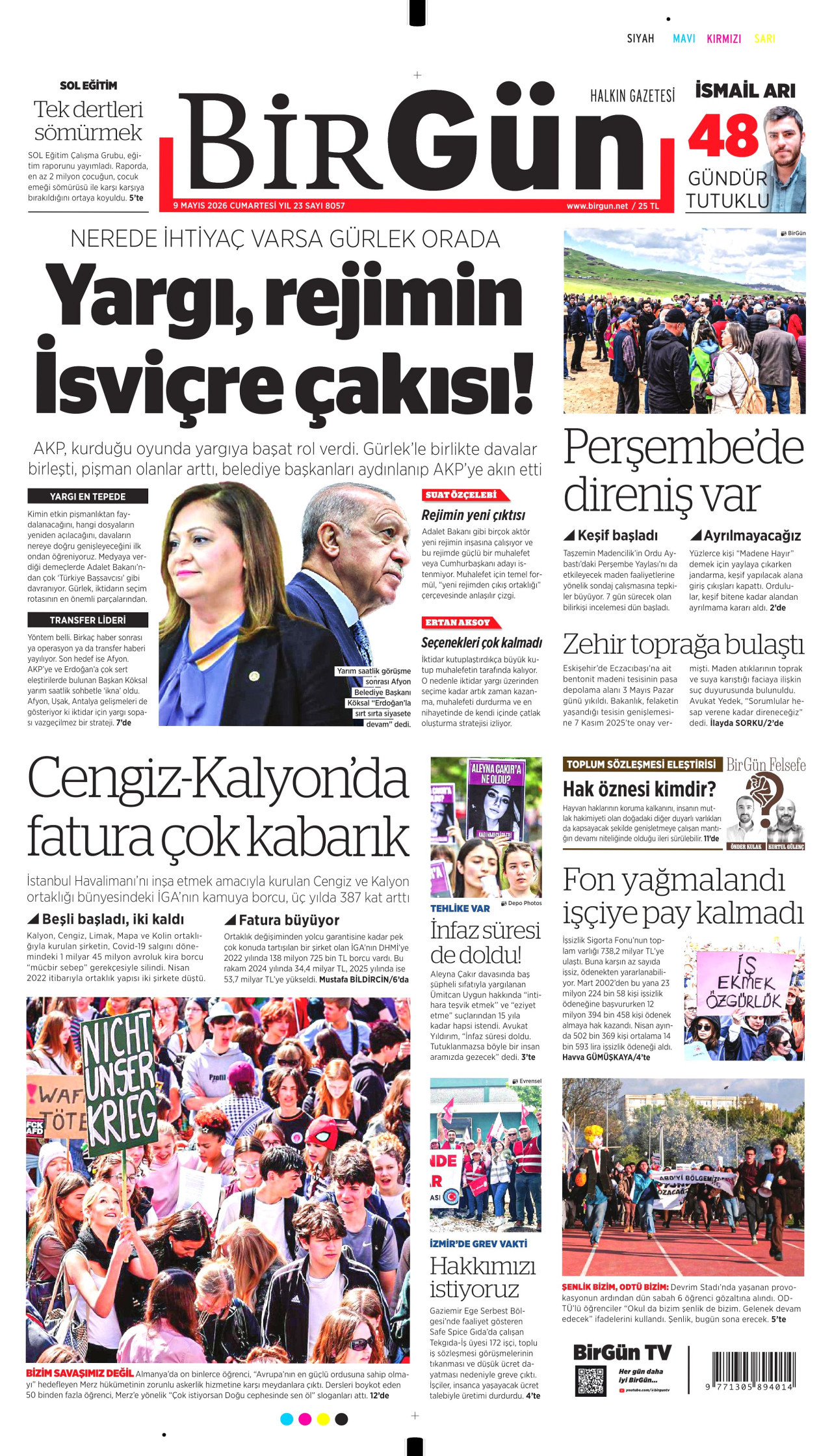Gazeteler manşetine hangi haberleri taşıdı? İşte 9 Mayıs Cumartesi gazete manşetleri