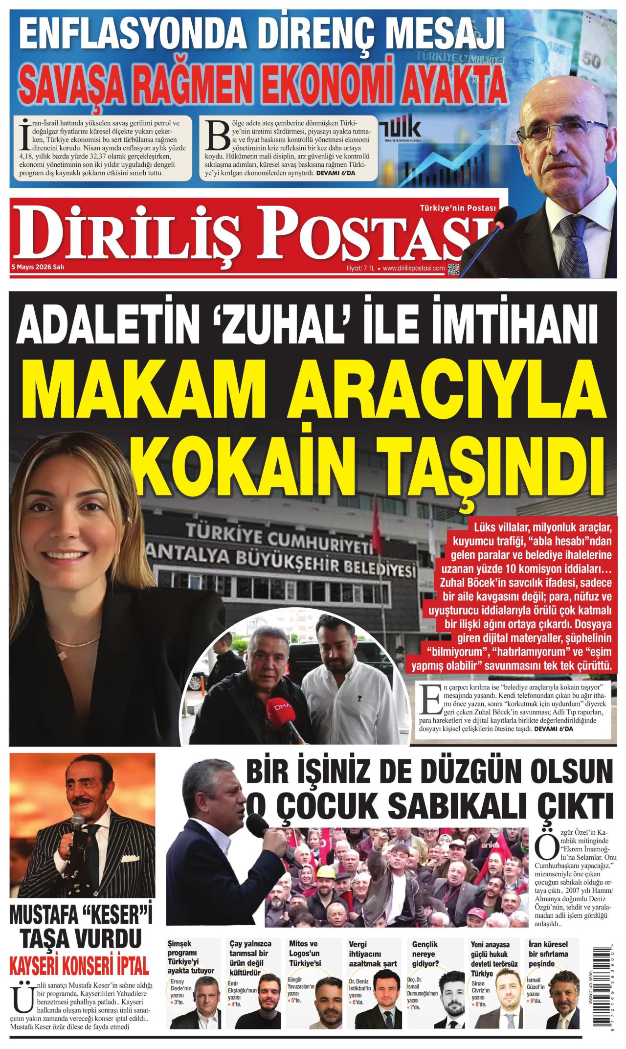 Gazeteler manşetine hangi haberleri taşıdı? İşte 5 Mayıs Salı gazete manşetleri