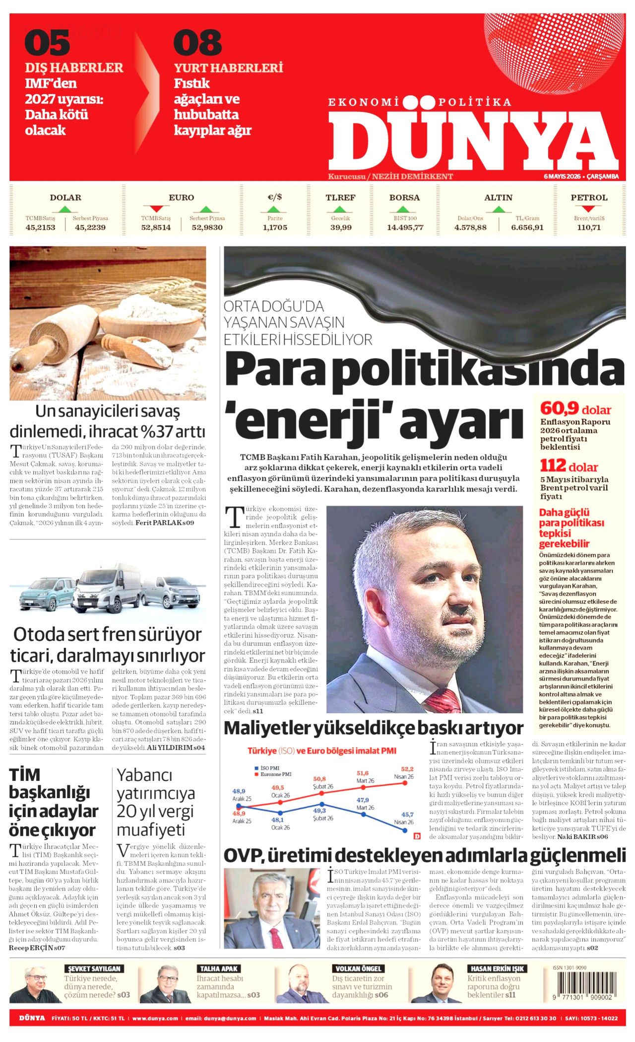 Gazeteler manşetine hangi haberleri taşıdı? İşte 6 Mayıs Çarşamba gazete manşetleri