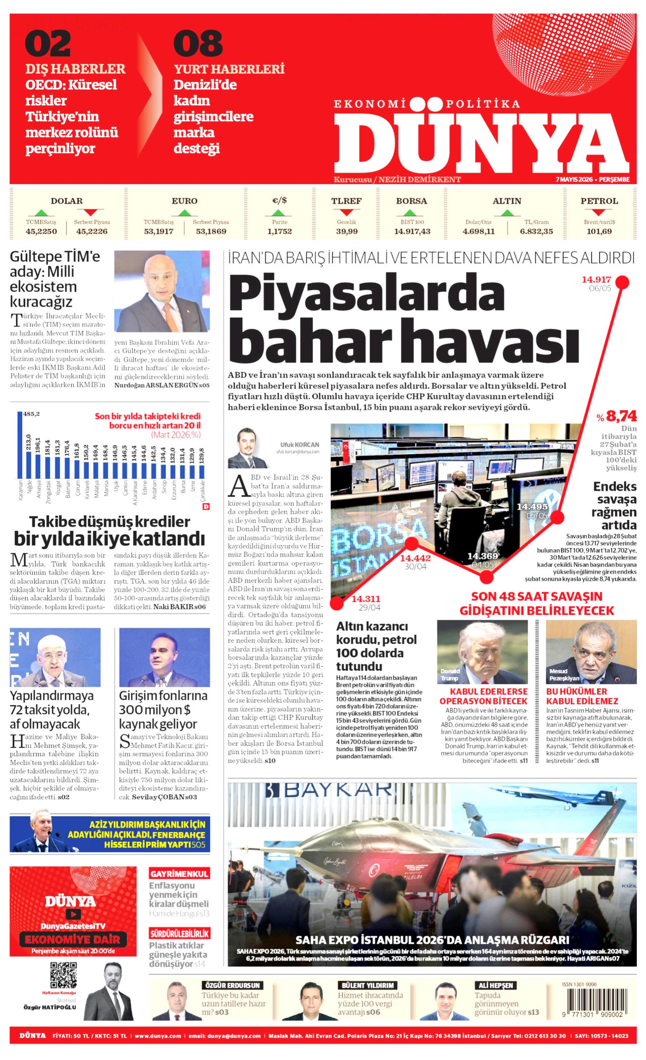 Gazeteler manşetine hangi haberleri taşıdı? İşte 7 Mayıs Perşembe gazete manşetleri