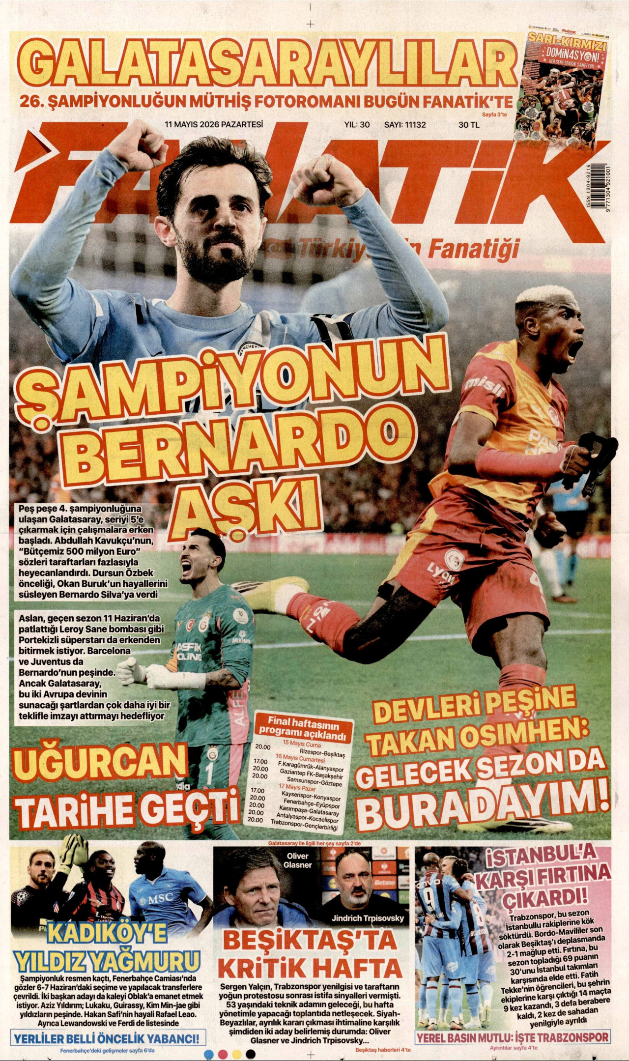 Gazeteler manşetine hangi haberleri taşıdı? İşte 11 Mayıs Pazartesi gazete manşetleri