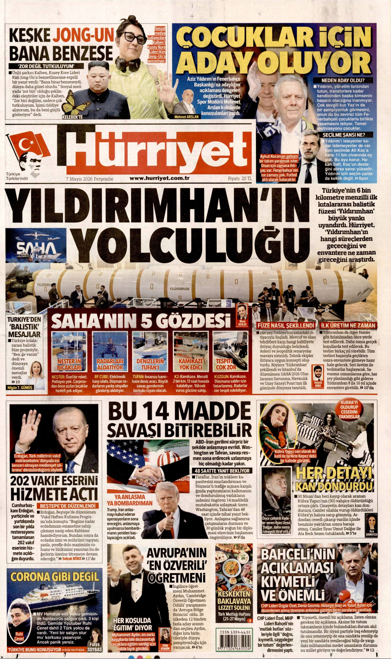 Gazeteler manşetine hangi haberleri taşıdı? İşte 7 Mayıs Perşembe gazete manşetleri