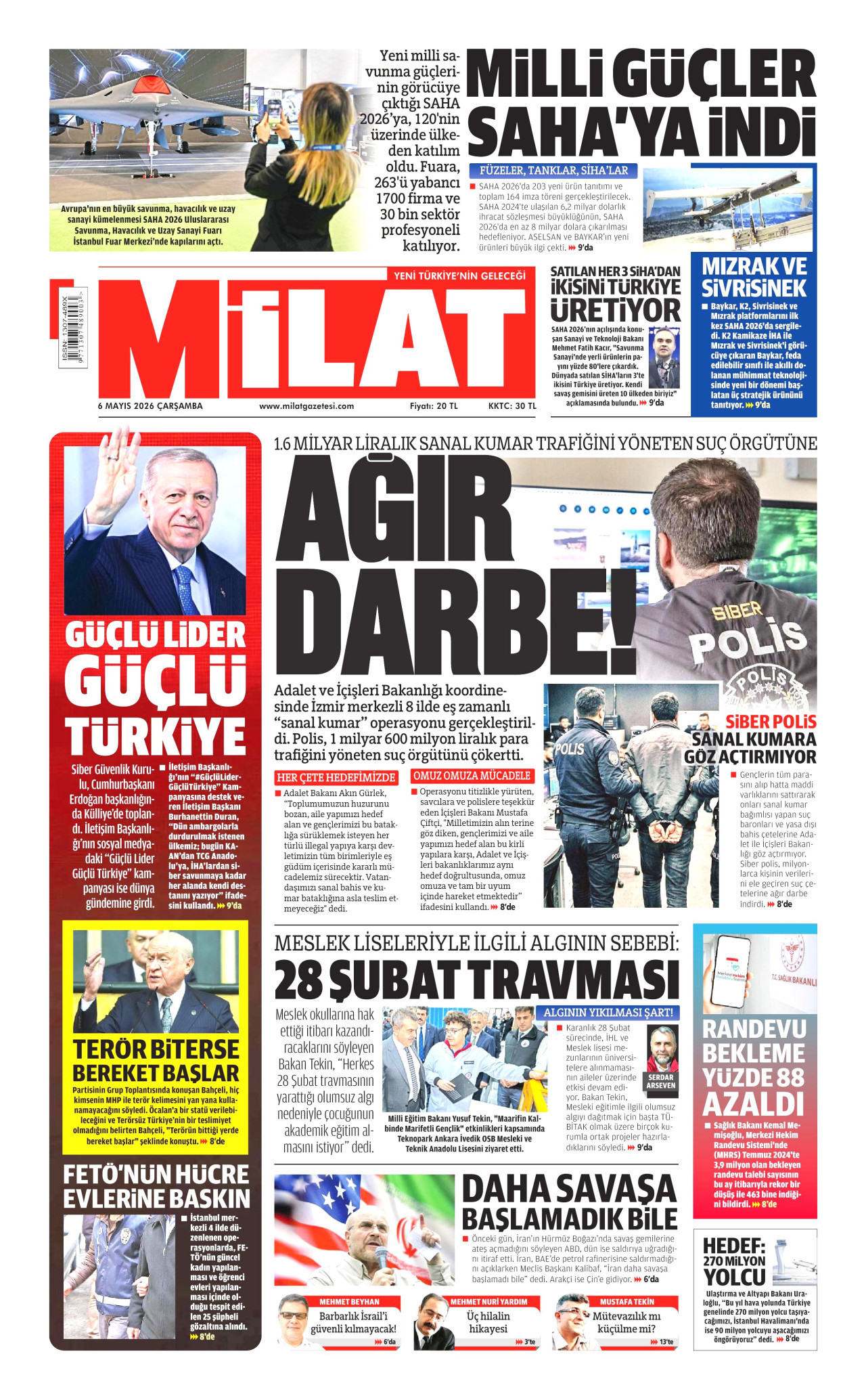 Gazeteler manşetine hangi haberleri taşıdı? İşte 6 Mayıs Çarşamba gazete manşetleri