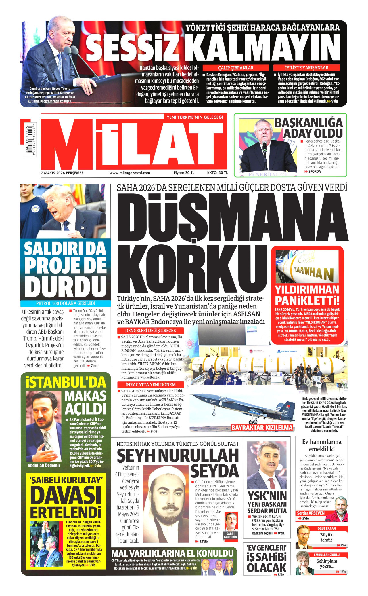 Gazeteler manşetine hangi haberleri taşıdı? İşte 7 Mayıs Perşembe gazete manşetleri