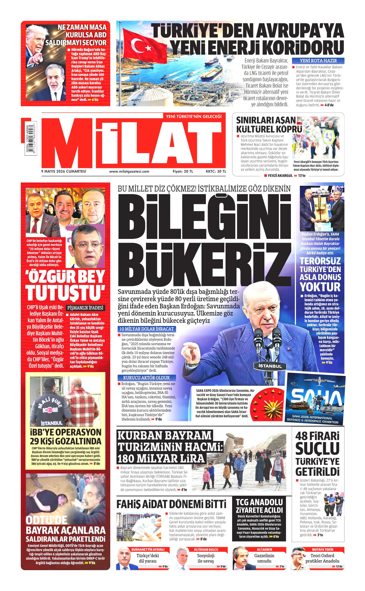 Gazeteler manşetine hangi haberleri taşıdı? İşte 9 Mayıs Cumartesi gazete manşetleri